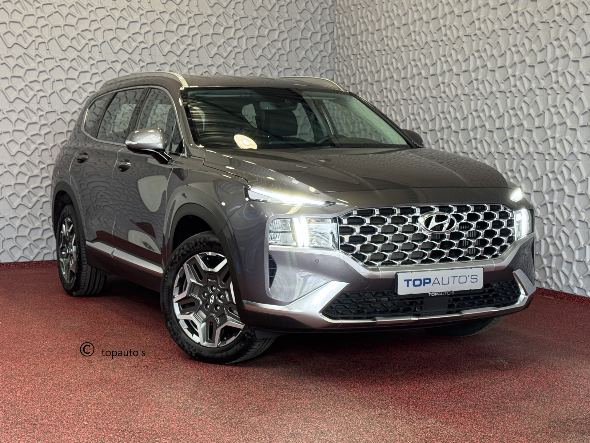Hyundai Santa Fe 1.6 T-GDI PHEV PREMIUM 7P AWD LEER ELEK.KLEP CAMERA NAVI STOEL/STUUR VERW. PLUG IN HYBRID