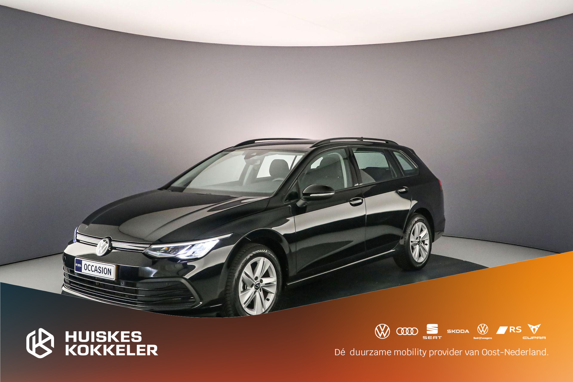Volkswagen Golf Variant Life Business 1.5 TSI 130pk Adaptive cruise control, Navigatie, Parkeersensoren, Stuurwiel verwarmd, App connect, LED verlichting, Stoelverwarming, DAB, Radio, Bluetooth