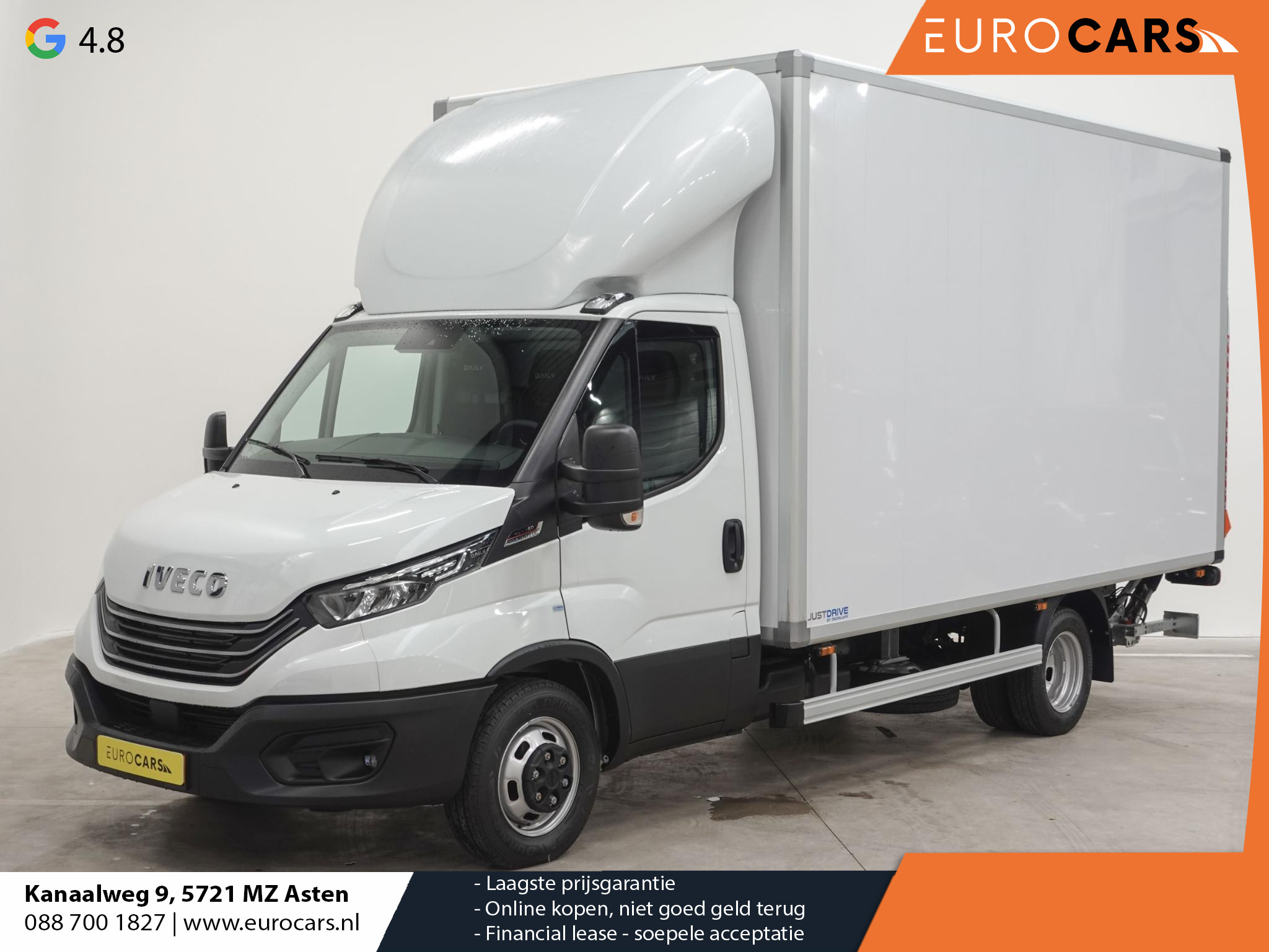 Iveco Daily 3.0 180pk Automaat Bakwagen Laadklep 440x211x235 Airco Cruise control LED Navi Camera
