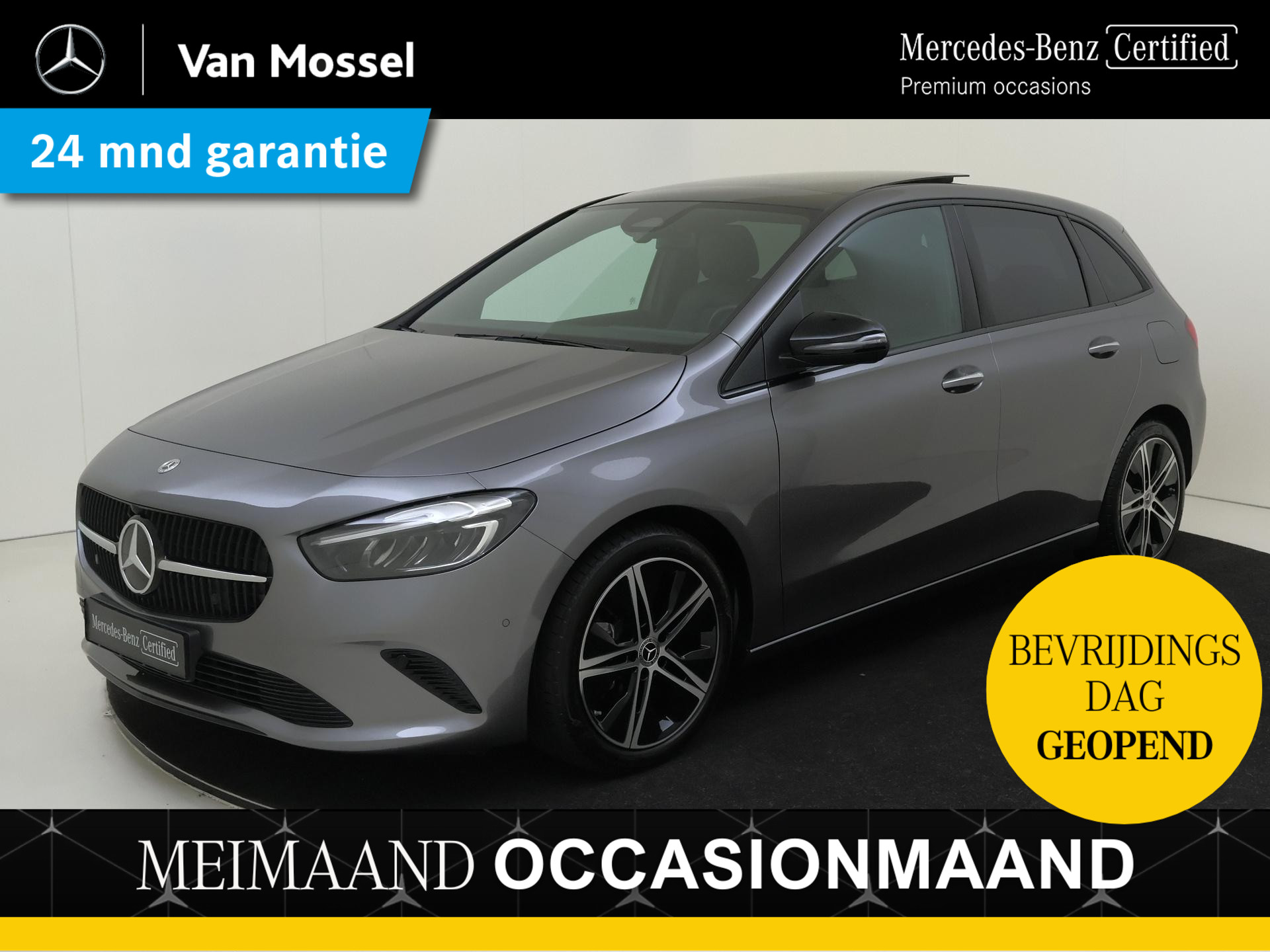 Mercedes-Benz B-Klasse 180 Luxury Line / Stoelverwarming / Achteruitrijcamera / Night-Pakket / Panaroma-schuifdak /