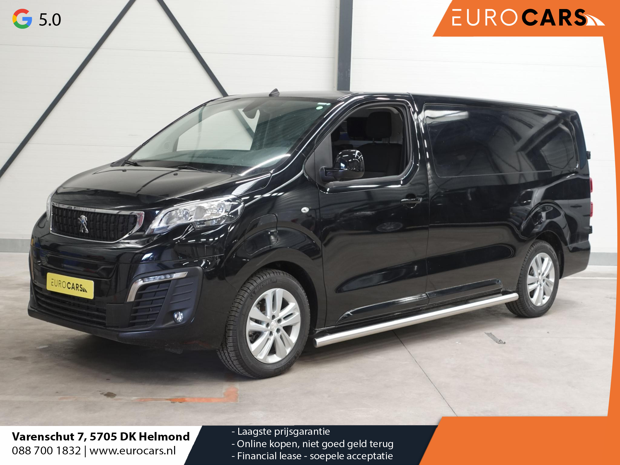 Peugeot e-Expert Long L3H1 Premium 75 kWh 3-zits Automaat Navigatie Airco Apple Carplay / Android auto Cruise control 3-zits