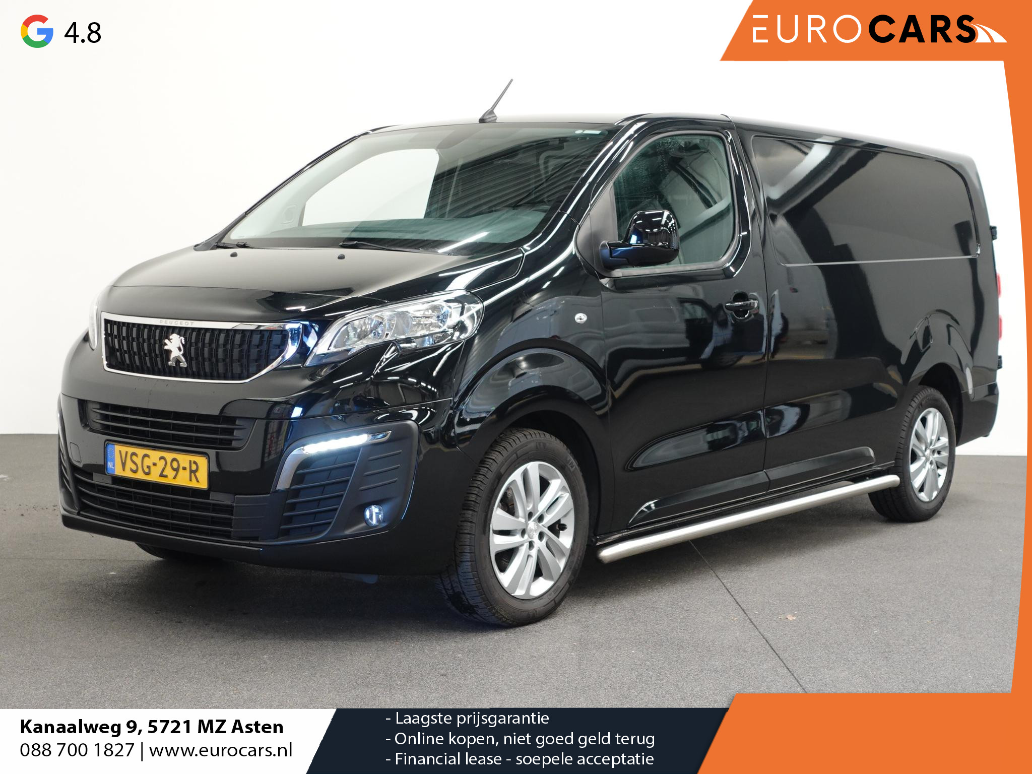 Peugeot Expert 180pk Automaat Long L3 Premium Airco Cruise  Navigatie Carplay Trekhaak 3-Zits