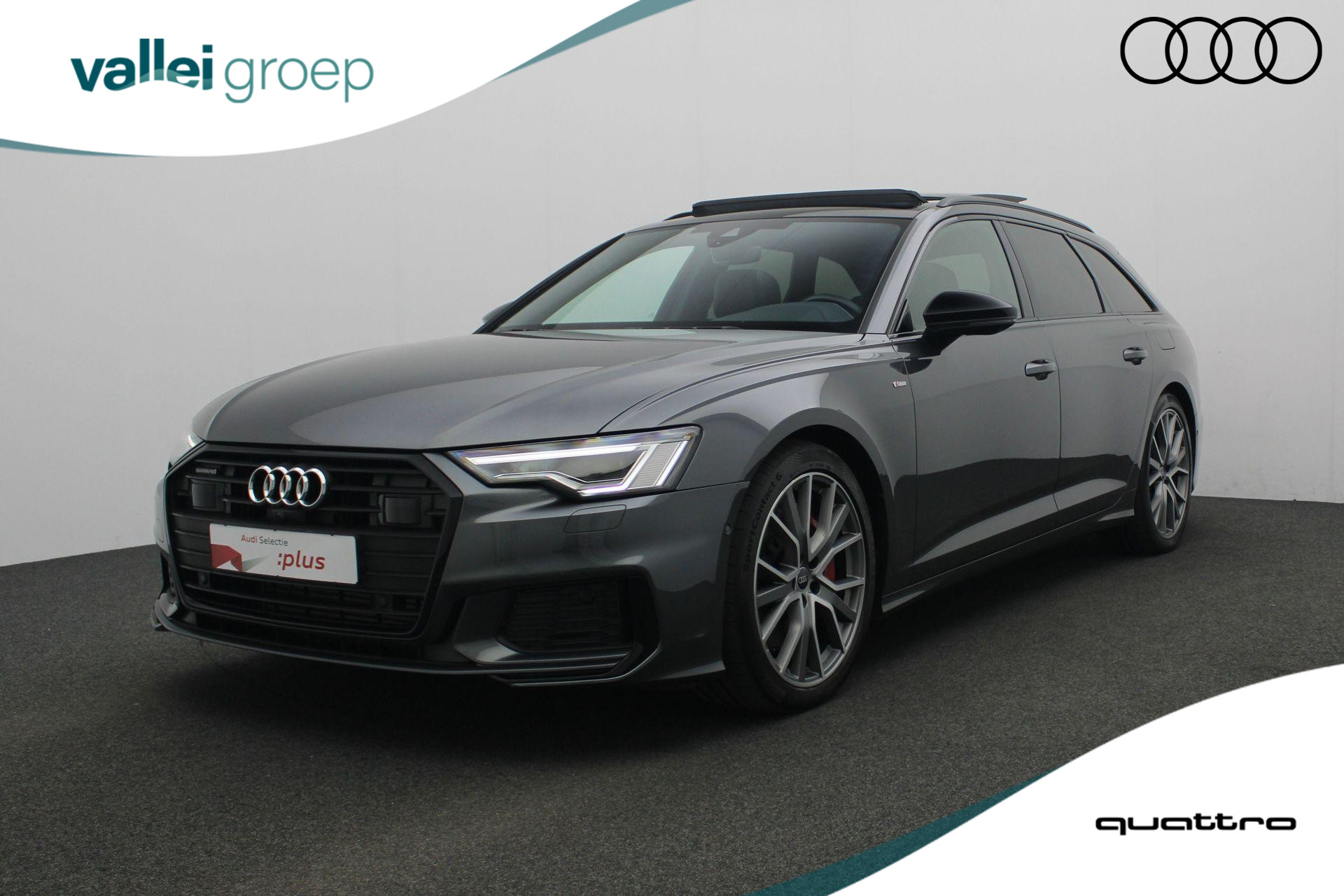 Audi A6 Avant 55 TFSI e 367 pk S-tronic quattro Pro Line S Competition / S-Line | Panoramadak | Trekhaak | Geheugenstoel | Soft-Close | Bang & Olufsen | Rondomzicht camera | Stoel-/achterbankverwarming