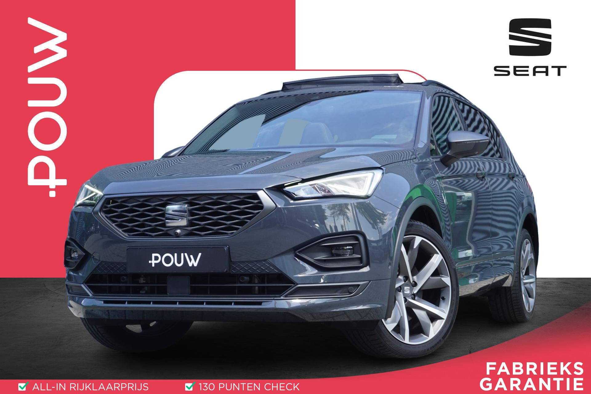 SEAT Tarraco 1.4 TSI 245pk e-Hybrid PHEV FR Business | Panoramadak | Adaptive Cruise | Navigatie | 360° Camera