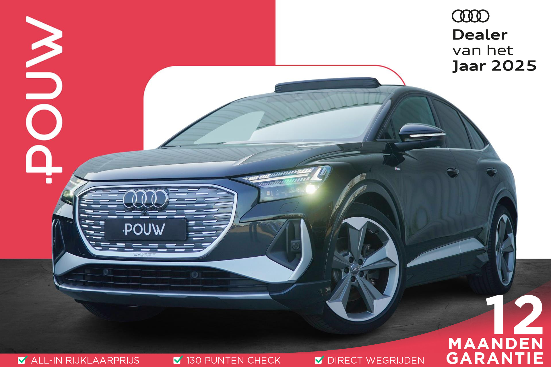 Audi Q4 e-tron Sportback 50 300pk quattro S edition 77 kWh | Panoramadak | Head-up | Sonos