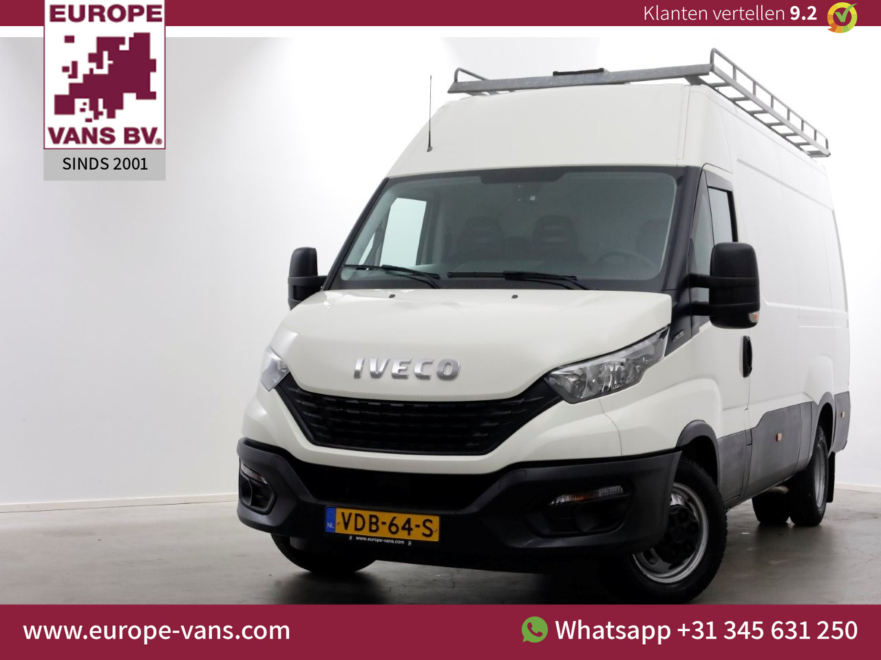 Iveco Daily 35C16 160pk L2H2 Dubbel Lucht Airco/Imperiaal/Trekhaak 3500kg 02-2020