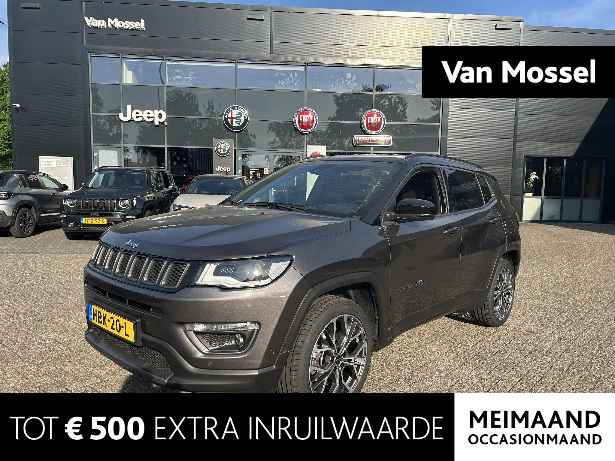 Jeep Compass 4xe 240 Plug-in Hybrid Electric S | Lederen Bekleding | Elektrische Stoelen | Stoel + Stuurverwarming | Navigatie | Camera |