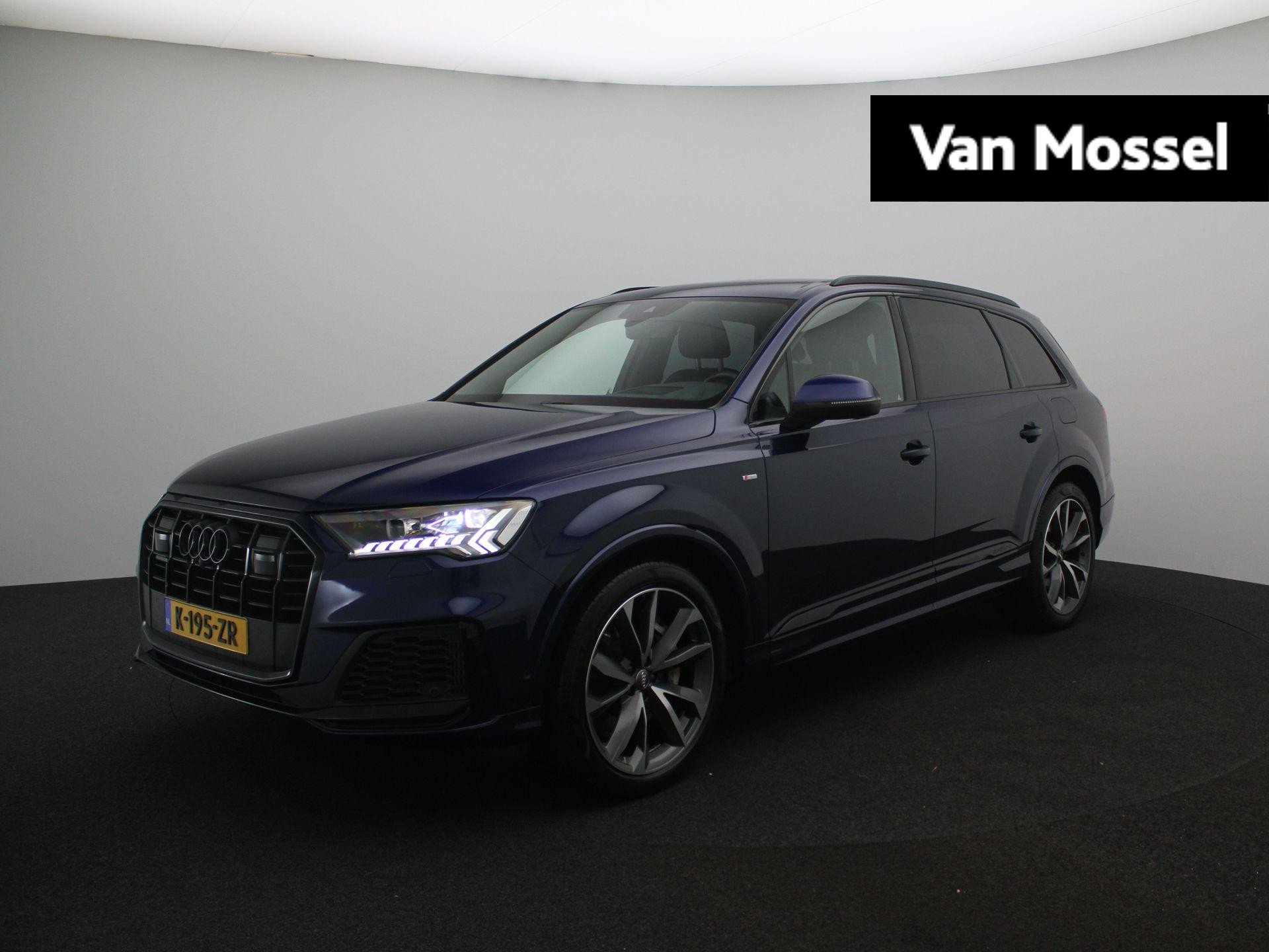 Audi Q7 55 TFSI e quattro Pro Line Plus | Navi | B&O Audio | Elektrisch panoramadak | 21" Lichtmetalen velgen | Elektrisch wegklapbare trekhaak | Elektrische achterklep