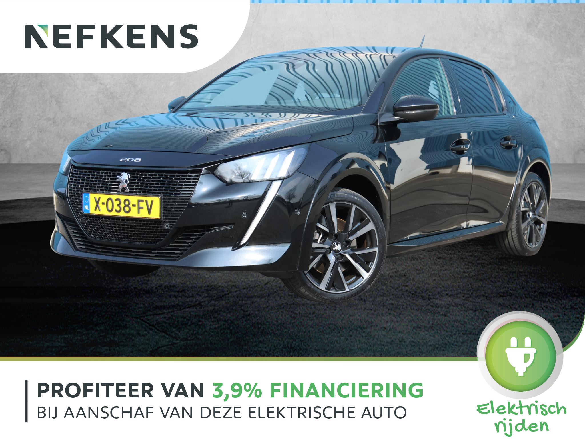 Peugeot e-208 EV GT 50 kWh 136PK | AppleCarPlay/AndroidAuto | Stoelverwarming | Halfleer | FULL LED | Achteruitrijcamera | 17"LMV |
