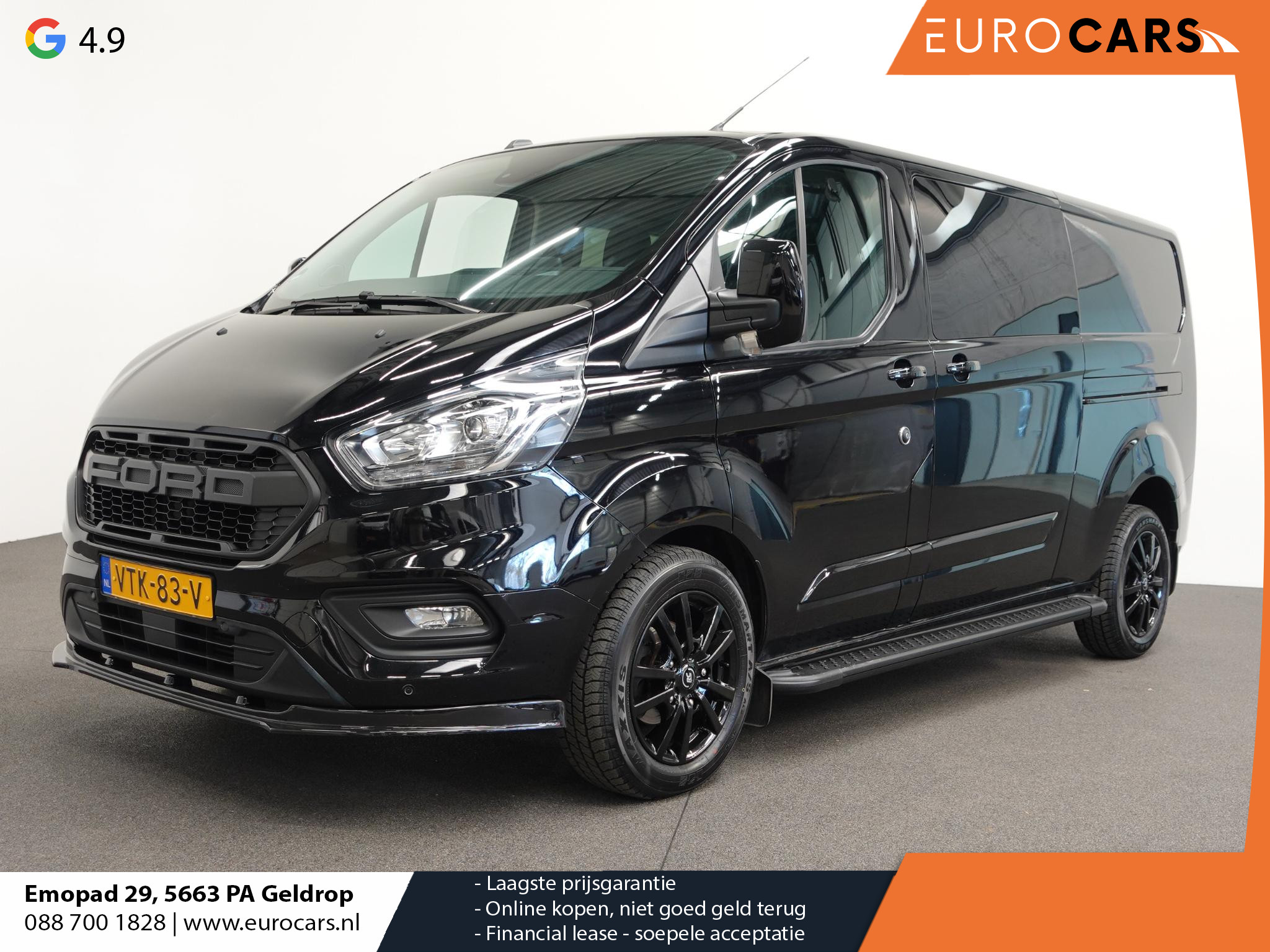 Ford Transit Custom 300 2.0 TDCI L2H1 Limited Automaat Dubbele Cabine Raptor Sport Edition Navigatie Airco 2x Schuifdeuren Trekhaak DC Carplay