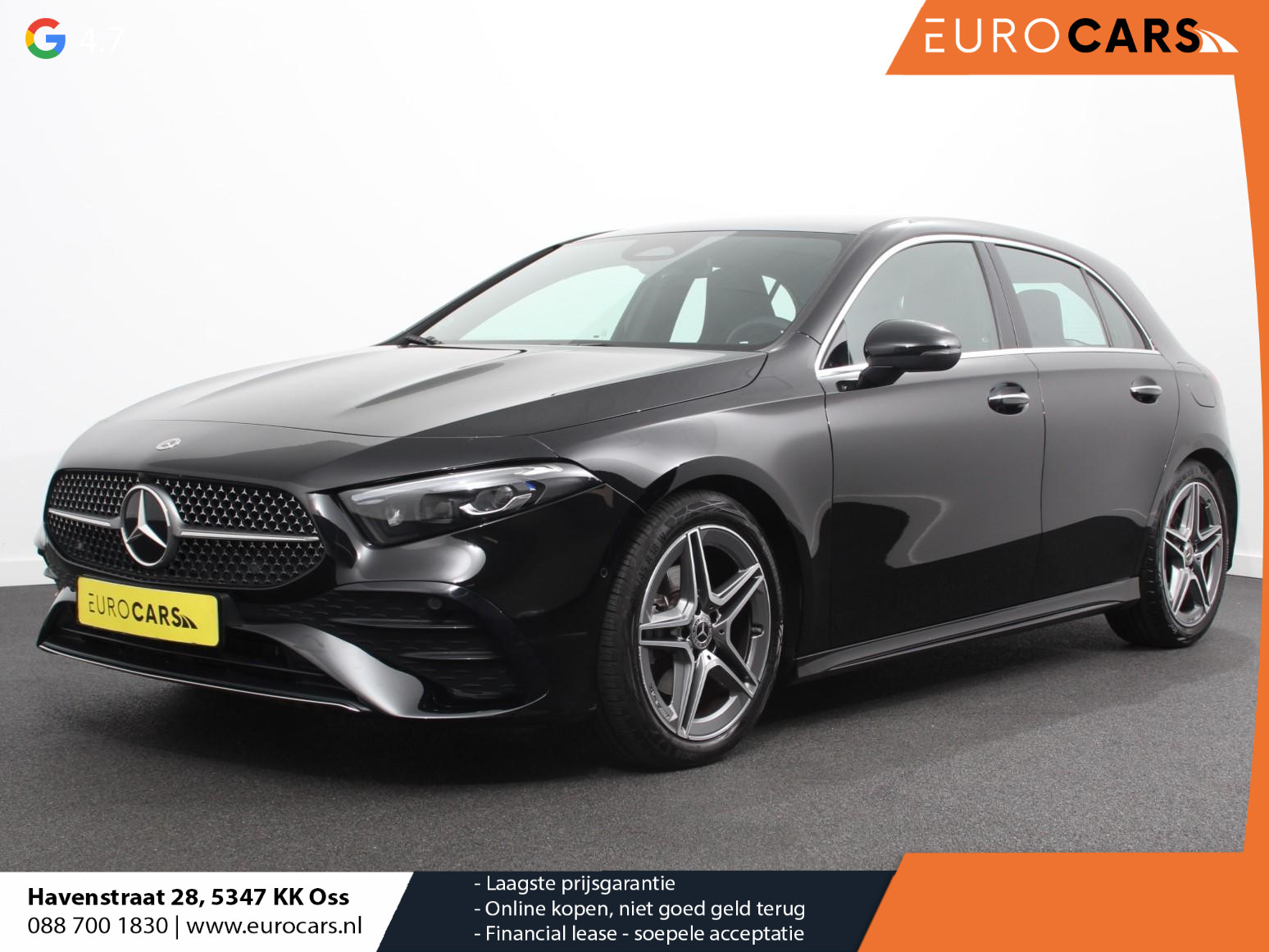 Mercedes-Benz A-Klasse 200 AMG Line Achteruitrij camera Verwarmde voorstoelen Navigatie LED Climate control Adaptieve cruise control Parkeersensoren Apple Carplay & Android Auto