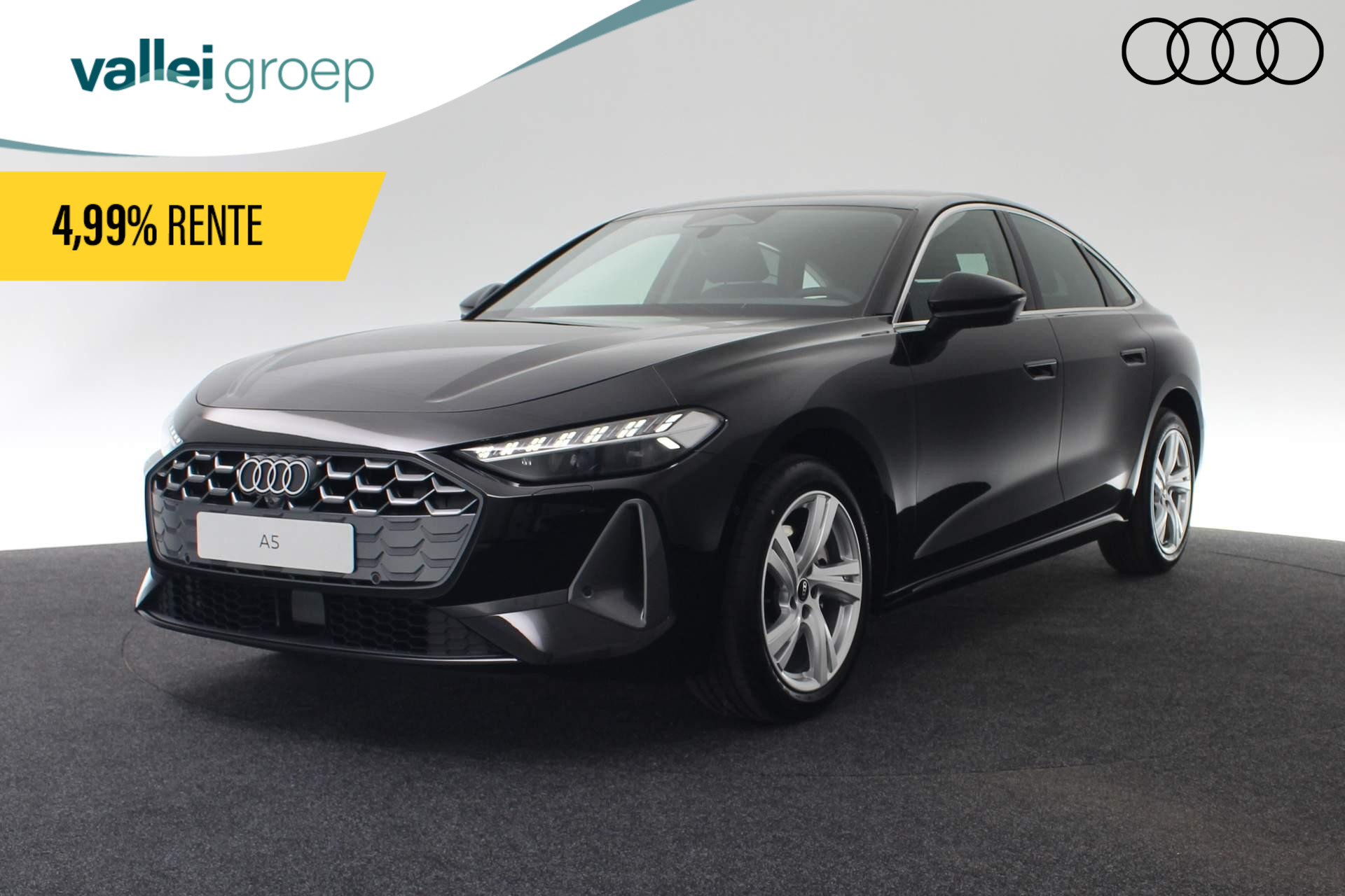 Audi A5 Limousine 35 TFSI 150PK Advanced edition | Stoelen voor, elekt. verstelb. | Standaardst zwart leder-kunstl | Ambiente lichtpakket plus