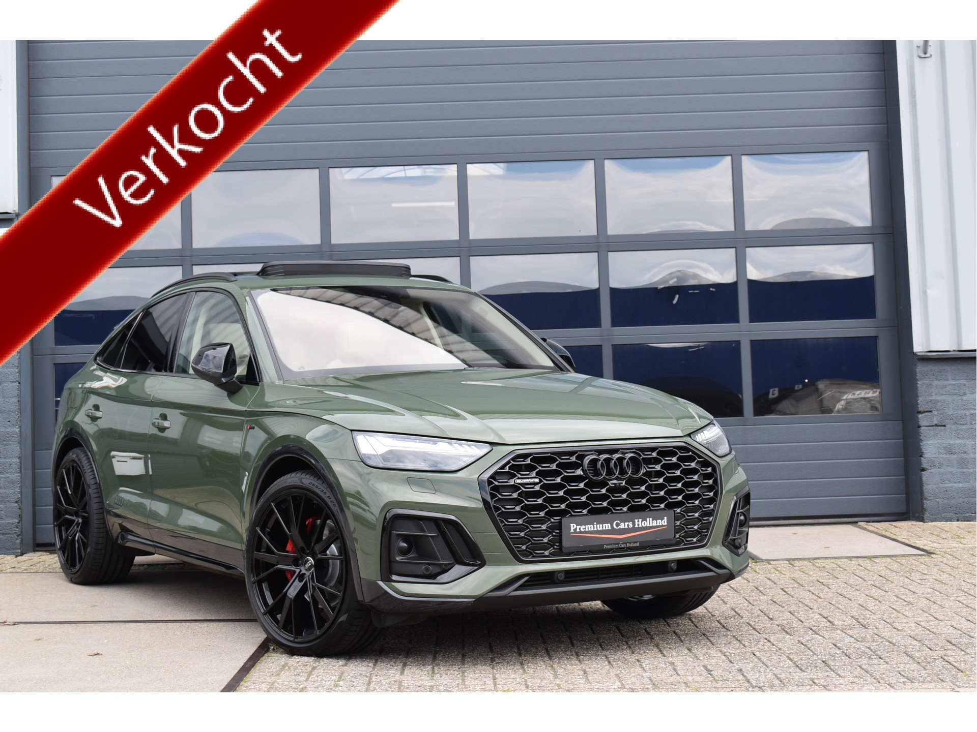 Audi Q5 Sportback 50 TFSI e S-Line Competition Black Ed Full Pano B&O HUD Memory Sfeer Luchtvering Trekhaak 22 Inch