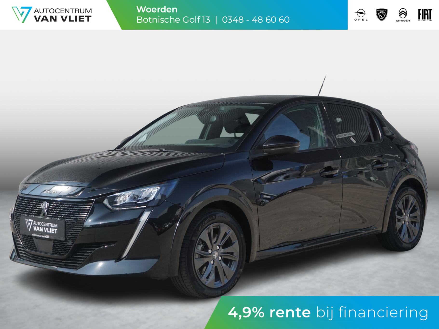 Peugeot e-208 EV Blue Lease Allure 50 kWh