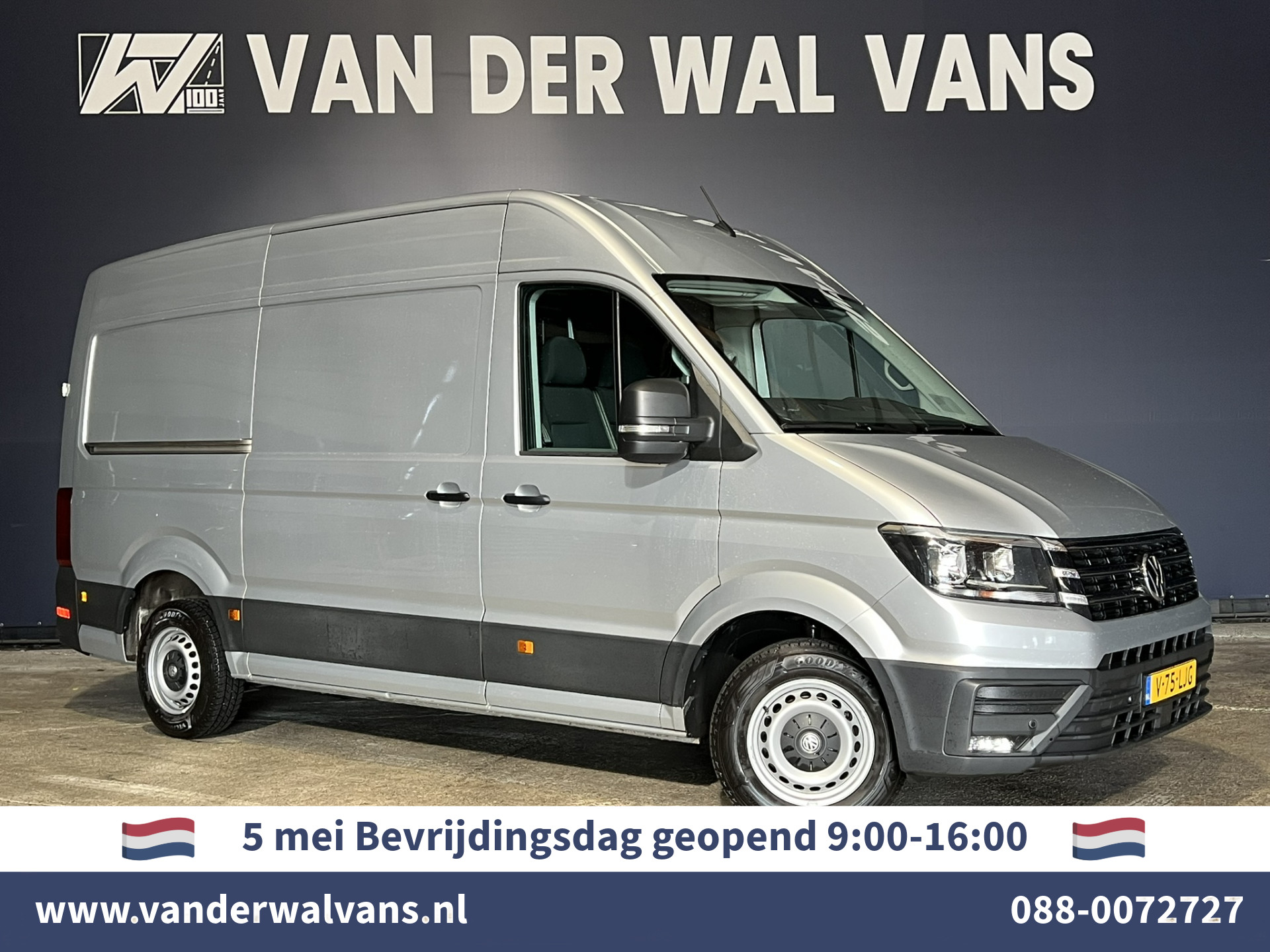 Volkswagen Crafter 2.0 TDI 141pk L3H3 L2H2 Euro6 Airco | Camera | Apple Carplay | Android Auto Parkeersensoren, Bijrijdersbank