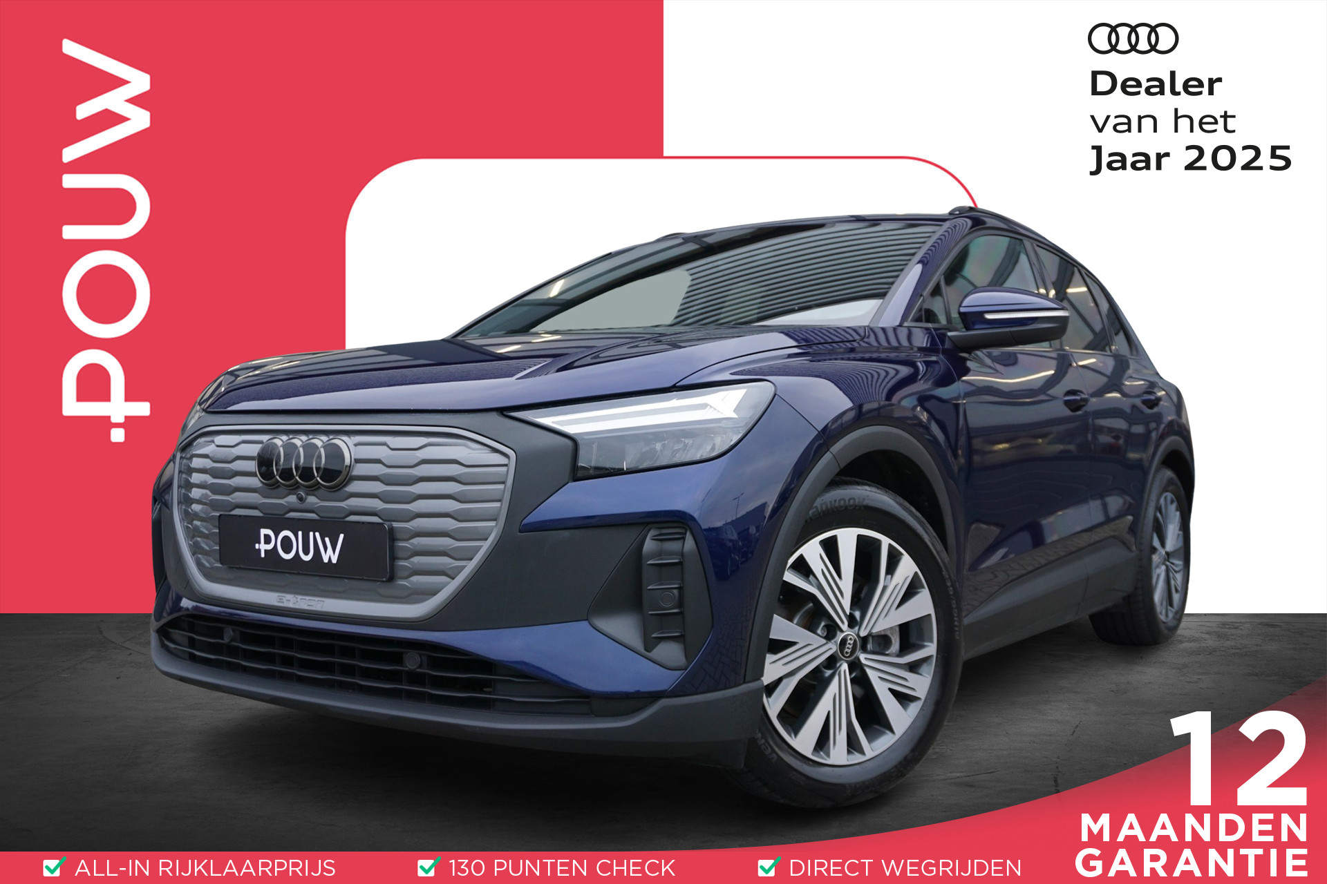Audi Q4 e-tron 40 204pk Edition 77 kWh | SOH 98% | Warmtepomp | Dodehoek Detectie | Getint Glas