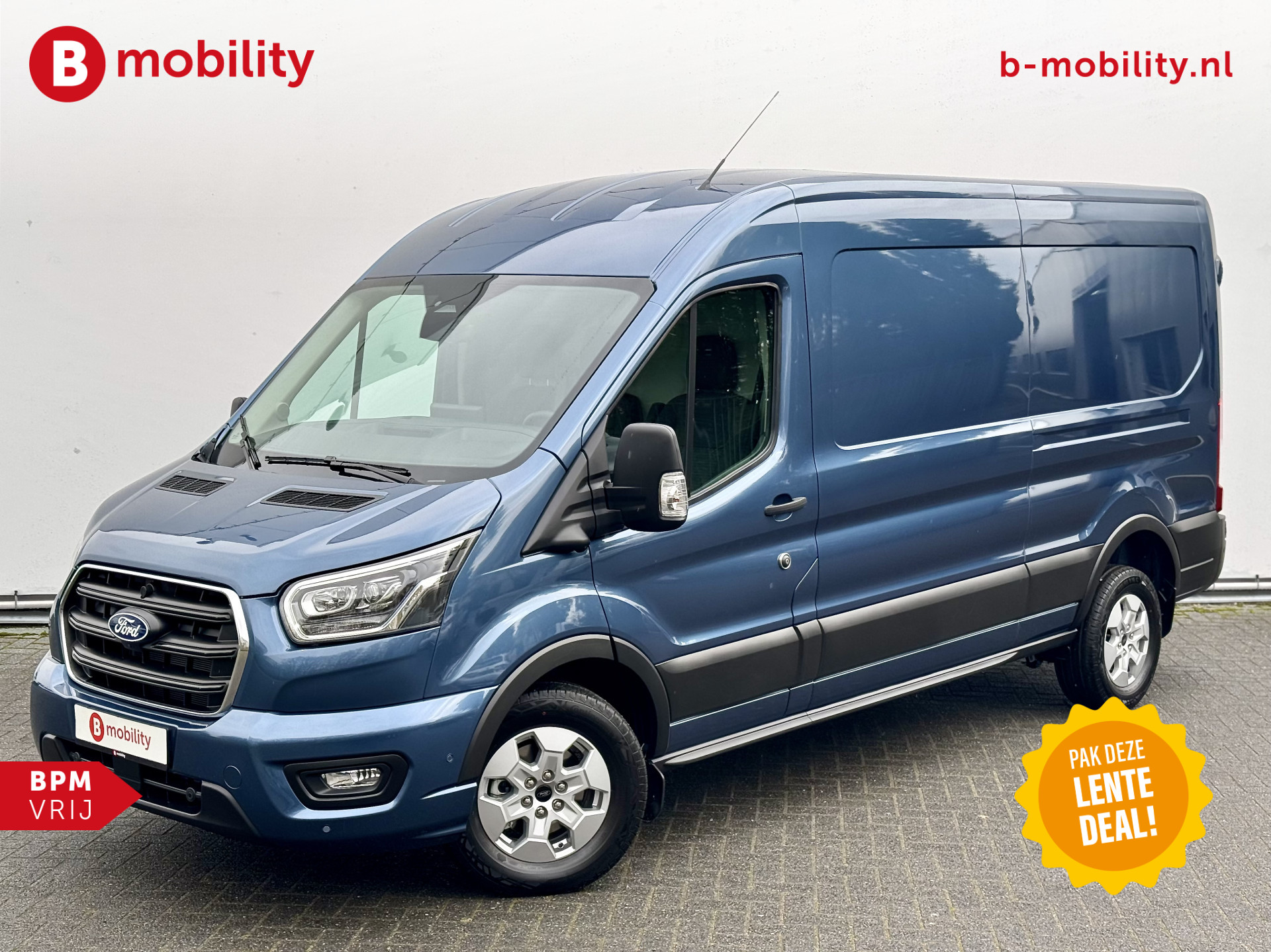 Ford Transit 350 2.0 TDCI 165PK L3H2 Limited Automaat Trekhaak 2.800kg | UNIEK* | Trekhaak 2.800kg | Rondomzicht Camera | Apple CarPlay