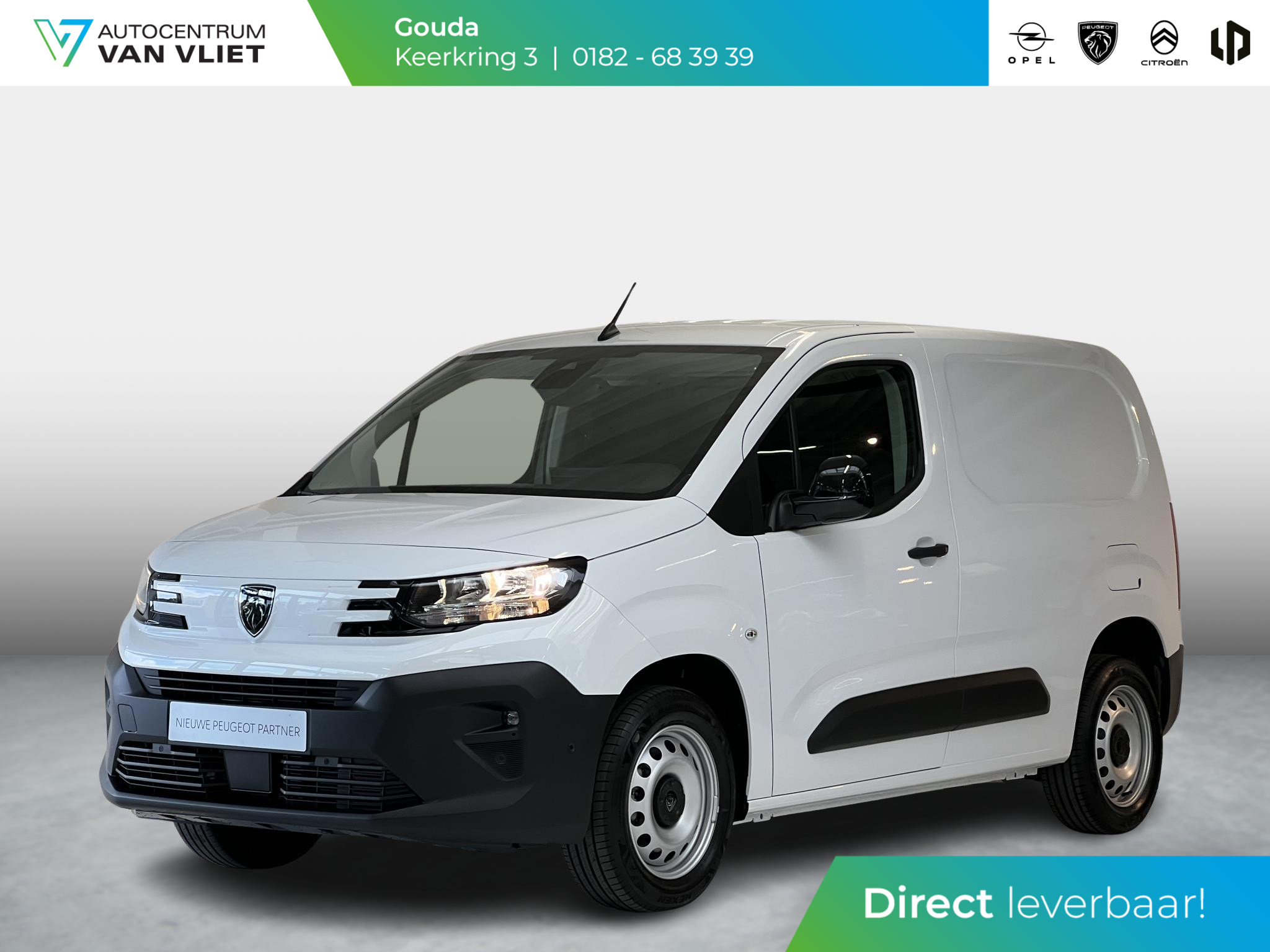 Peugeot Partner L1 100 Pk. | navi incl. Apple Carplay | camera | digitale binnenspiegel | dodehoek detectie | parkeersensoren | 3-zitter | rijklaarprijs