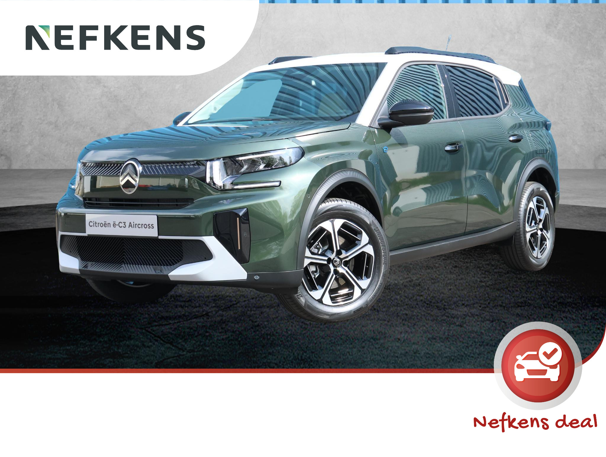 Citroën C3 Aircross Ë-C3 Max 113pk 44 kWh | 3 Fase | Camera | Navigatie | CruiseControl | AppleCarPlay/AndroidAuto | ClimateControl |