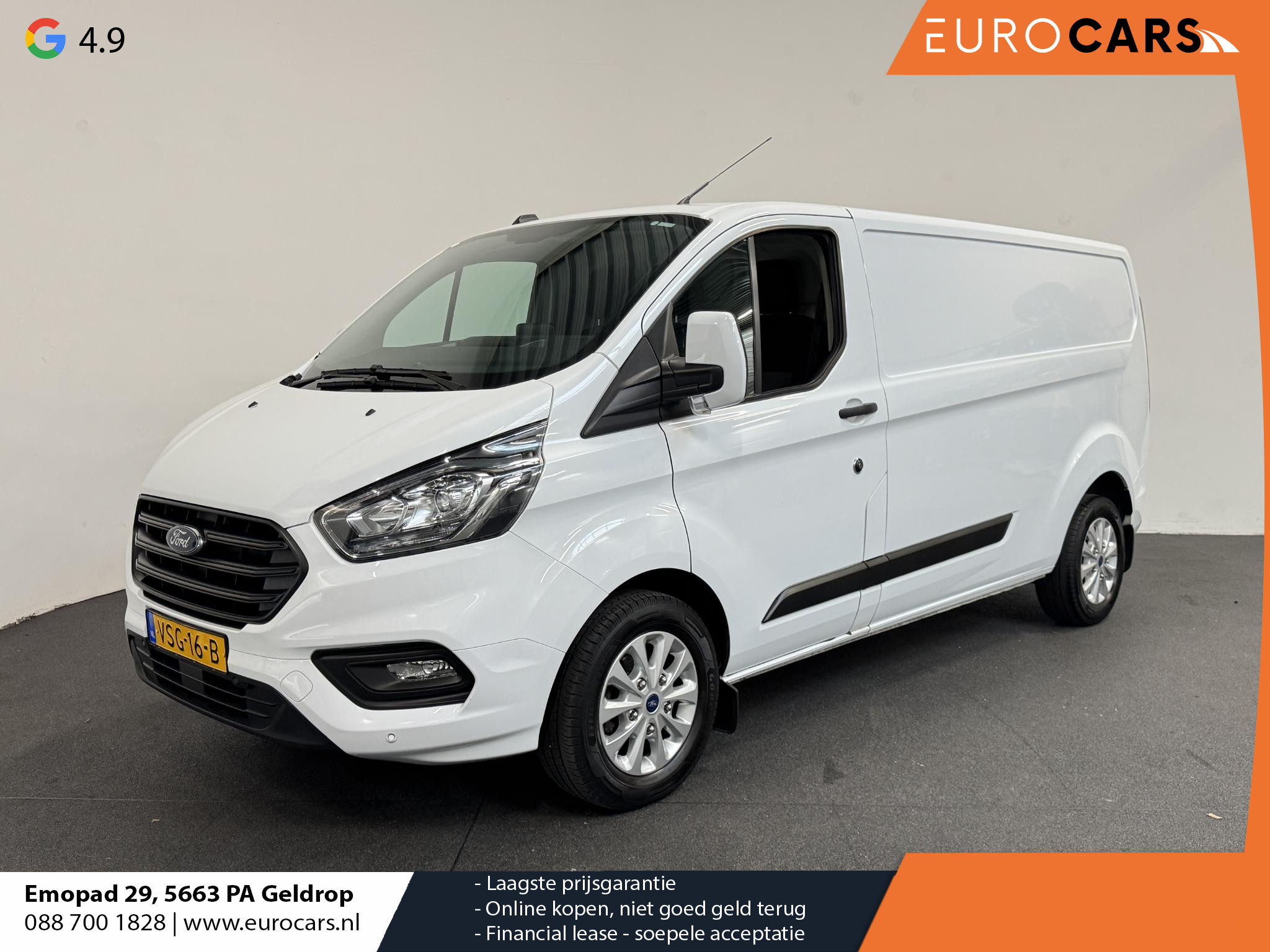 Ford Transit Custom 130pk Automaat L2H1 Trend Navigatie Trekhaak Camera Cruise control Airco 3 Zits