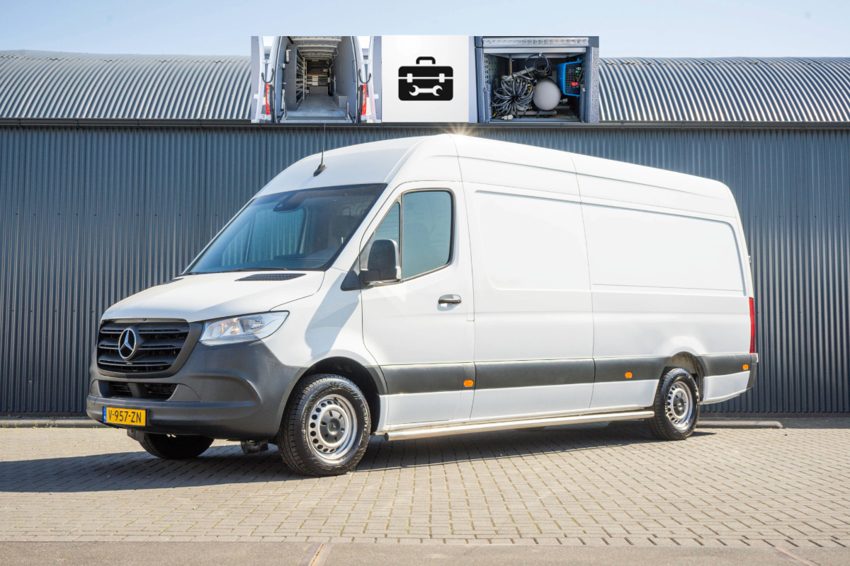 Mercedes-Benz Sprinter 311 CDI L3H2 | CarPlay | Climate | Camera | Inrichting | Omvormer | Oprijplaat | Euro 6