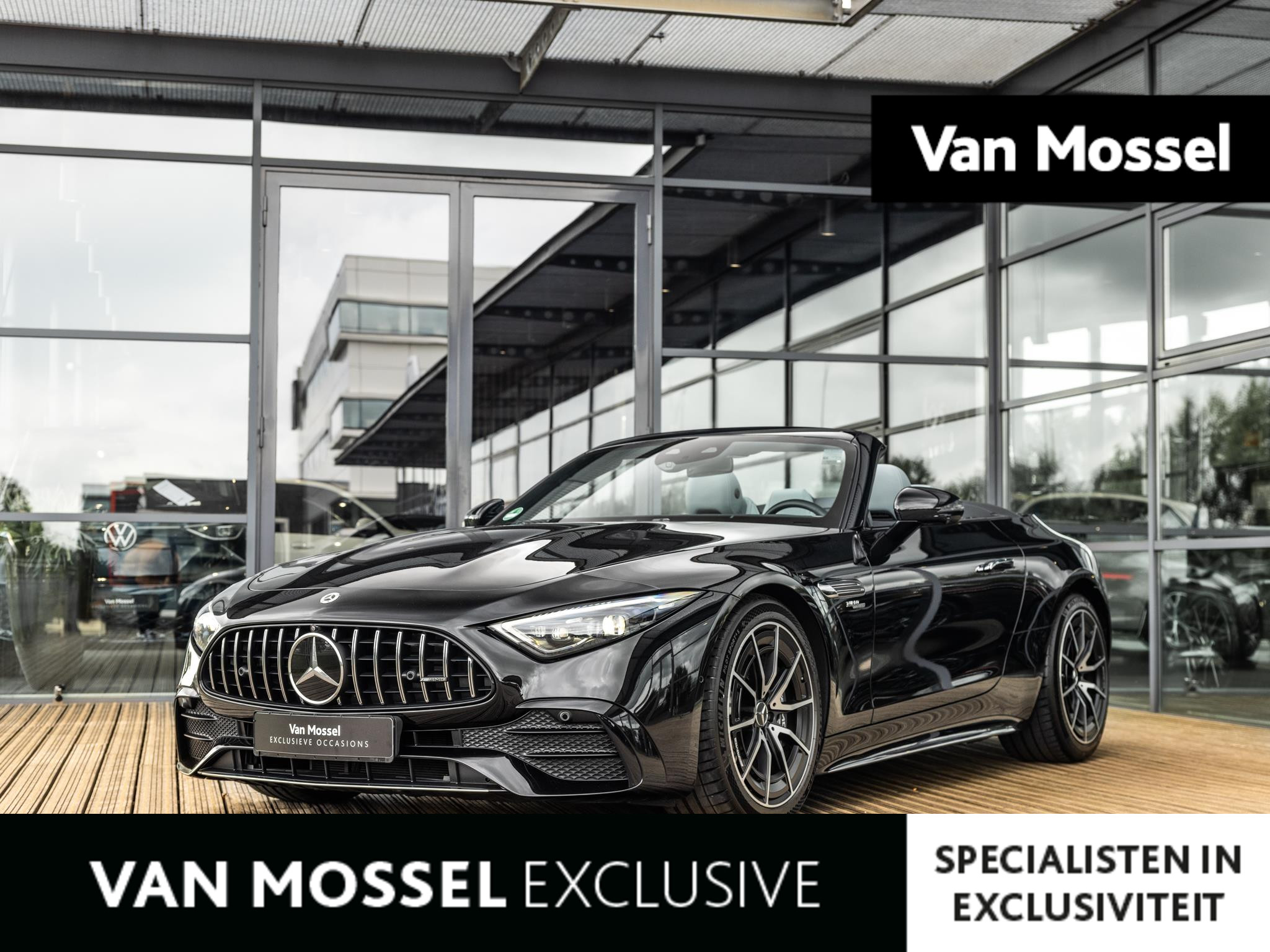Mercedes-Benz SL Roadster AMG 43 | BURMESTER | AMG PERFORMANCE UITLAAT | KEYLESS | RIJ-ASSISTENTIEPAKKET | 360 CAMERA | STOELVENTILATIE | NEKVERWARMING | STOELMEMORY | STOELMASSAGE | SFEERVERLICHTING |