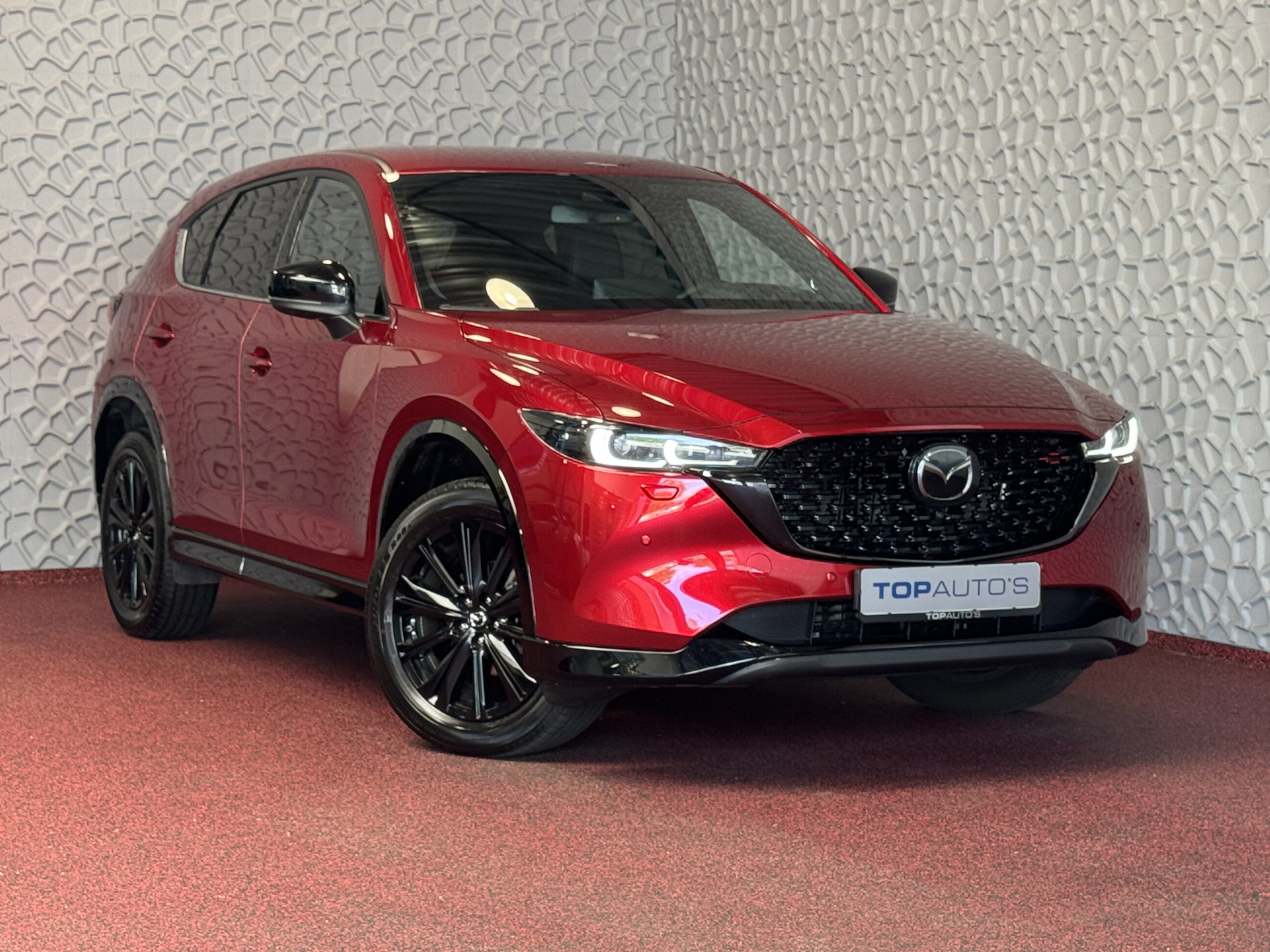 Mazda CX-5 E-SKYACTIV MHEV 2.0 165 PK LUXURY LEER BOSE ELEK.KLEP HEADUP 360.CAMERA 19''LMV FULL LED CARPLAY NAVI STOEL/STUUR VERW. STOELKOELING DIG.DASH 04/2024
