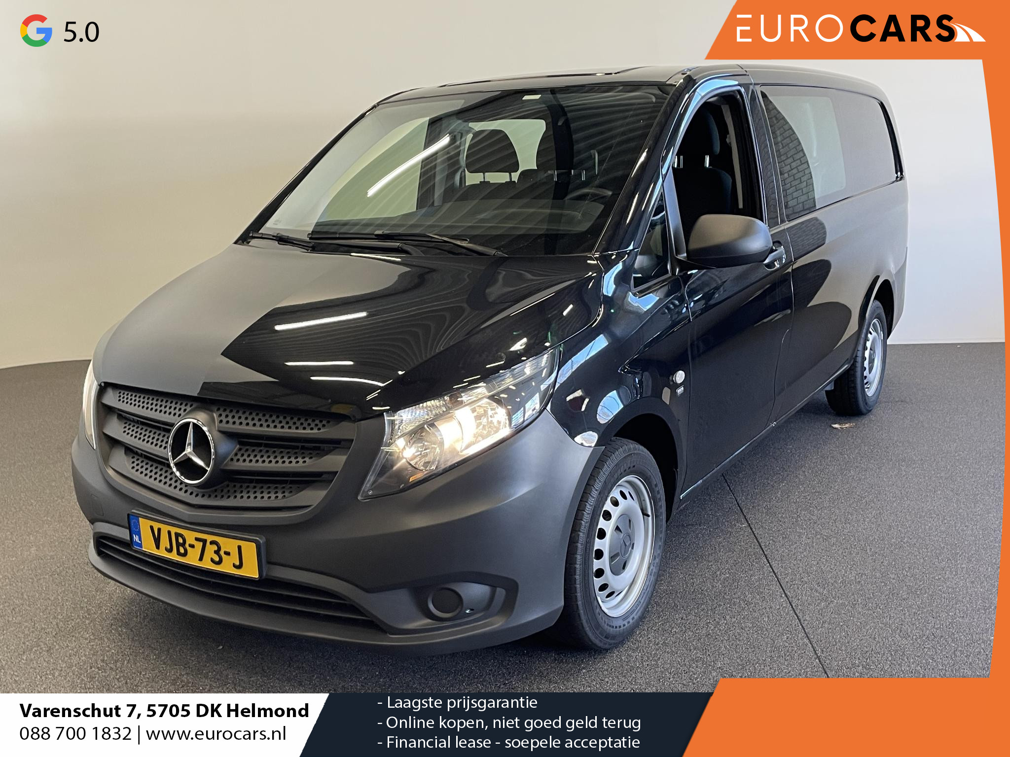 Mercedes-Benz Vito Lang Dubbele Cabine Comfort Navigatie Airco Trekhaak