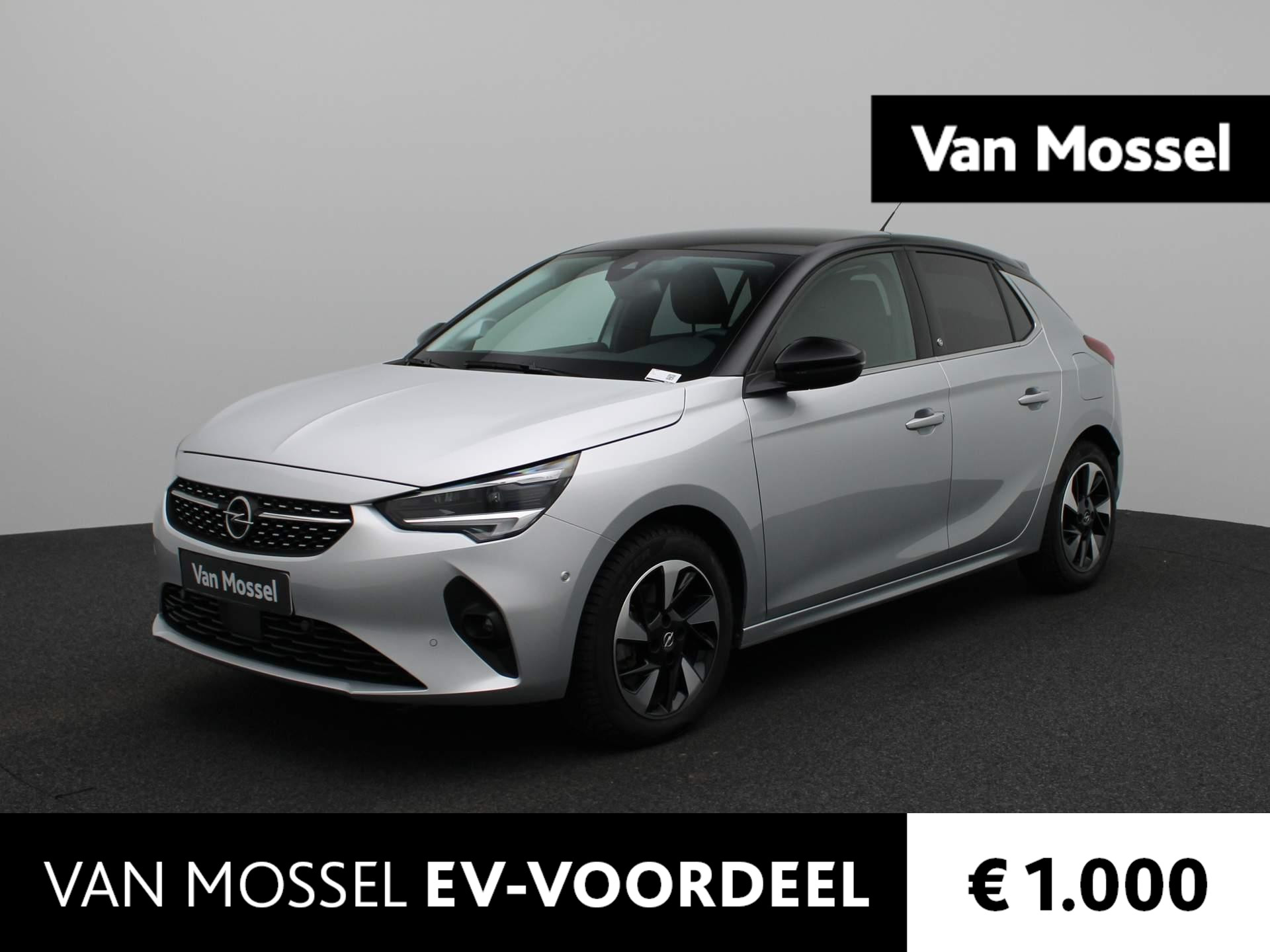 Opel Corsa-e Elegance 50 kWh | Warmtepomp | Apple-Android Play | Navi | Cruise | PDC V+A | Camera | Keyless | LED | Virtual Cockpit | Parkeer pakket | Two-Tone |