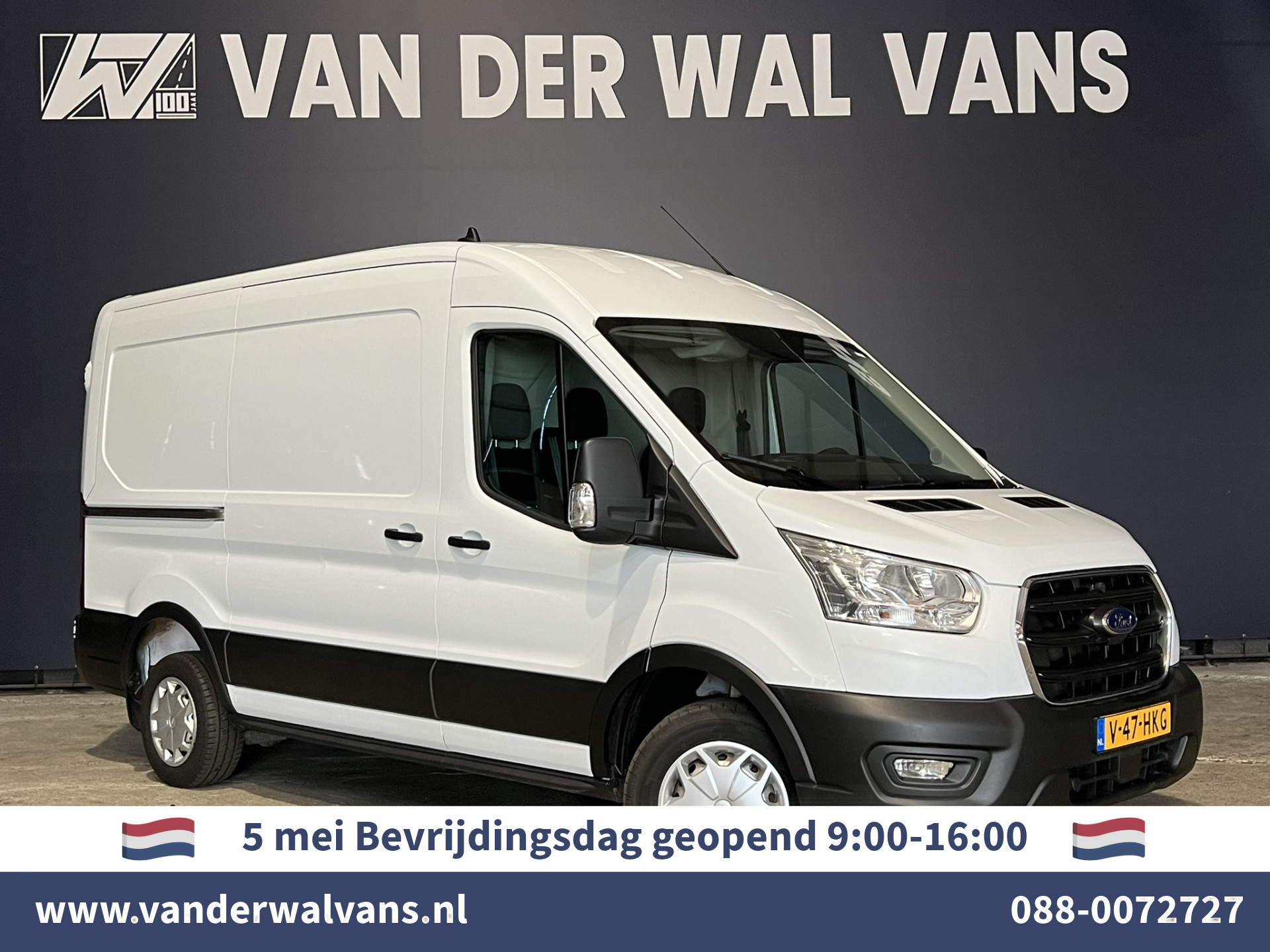Ford Transit 2.0 TDCI L2H2 Euro6 Airco | Camera | LED | Cruisecontrol | Parkeersensoren | Verwarmde voorruit Bijrijdersbank, 2450kg trekvermogen