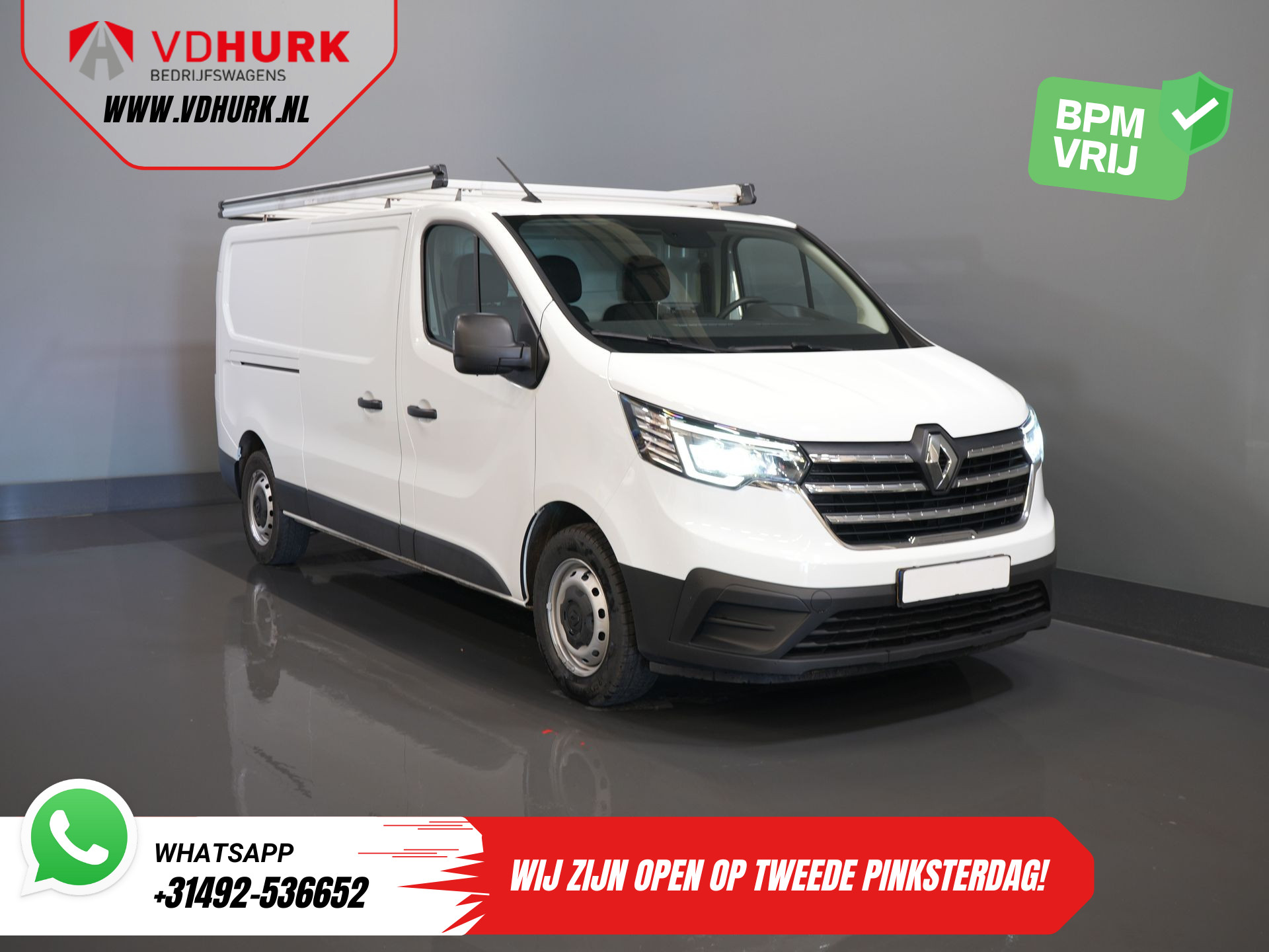 Renault Trafic 2.0 dCi L2 BPM VRIJ! NL Auto/ LED/ Navi /Carplay /Trekhaak/ Imperiaal/ PDC