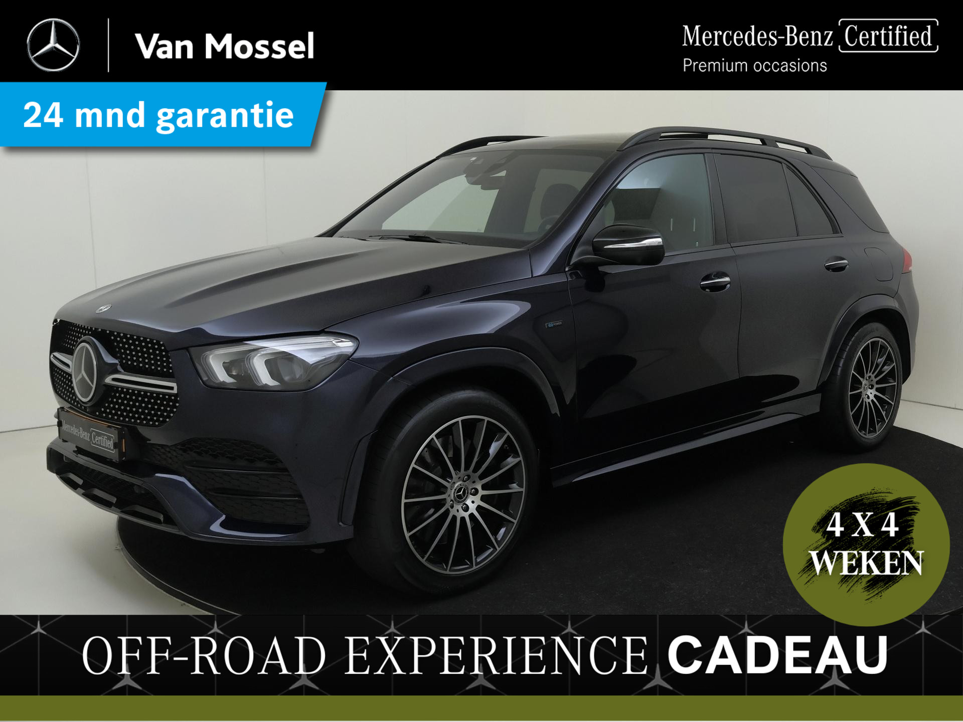 Mercedes-Benz GLE 350 de 4MATIC AMG Line Premium Plus Head up display/ panorama schuifkanteldak/ memory seats/ luchtvering/ night pakket/ distronic/ keyless go/ stoelventilatie