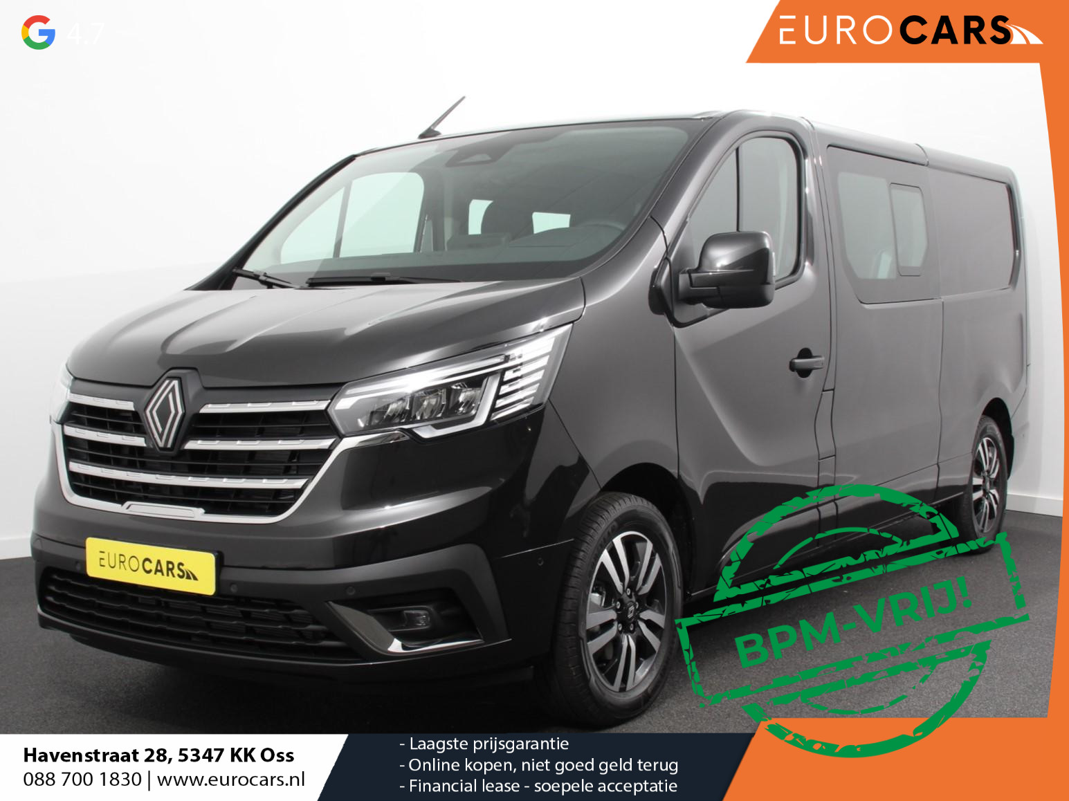 Renault Trafic 2.0 Blue dC1 150 EDC T29 L2H1 Extra Dubbele Cabine Demo ! | Navigatie Airco Lichtmetalen velgen Betimmering Trekhaak Camera Parkeer sensoren Dab
