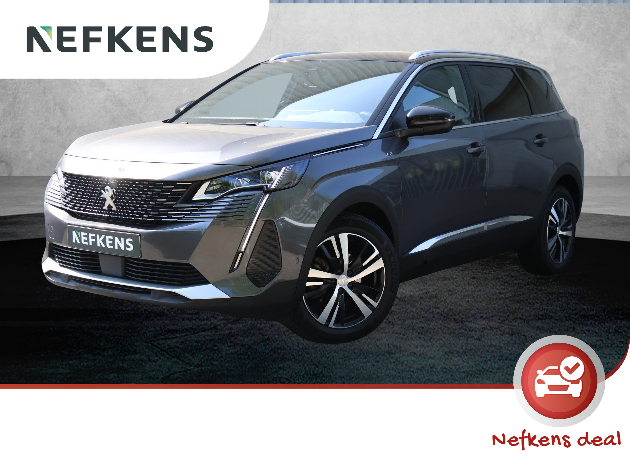 Peugeot 5008 1.2 136pk Hybrid GT | Camera voor en achter | 7-persoons | Navigatie | Apple en Android | 18 velgen