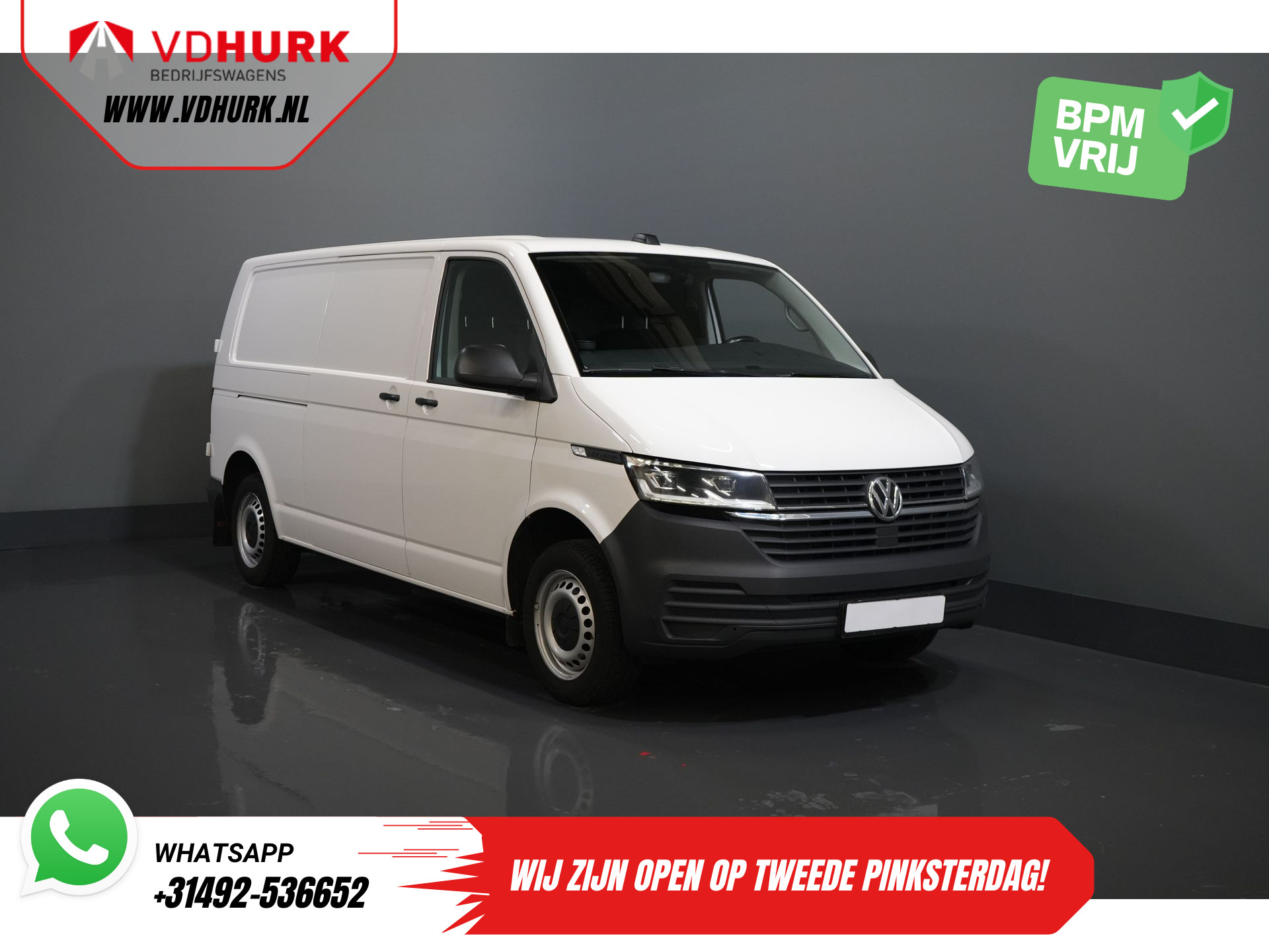 Volkswagen Transporter T6.1 2.0 TDI 150 pk DSG Aut. L2 2x Schuifdeur/ LED/ Standkachel/ Carplay/ Stoelverw./ 2.5t Trekverm.