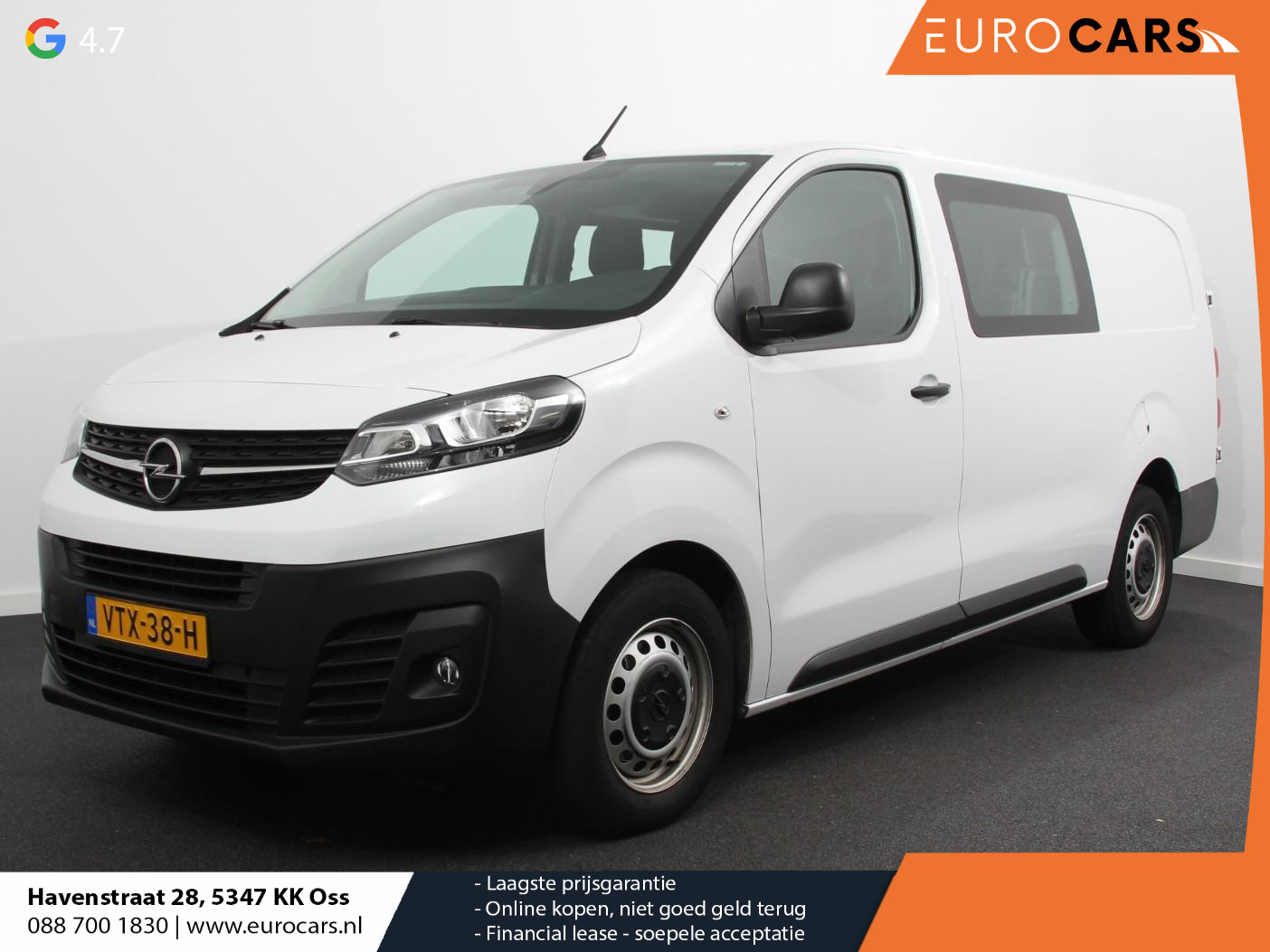 Opel Vivaro 2.0 CDTI Automaat 145 pk L3H1 Dubbele Cabine 6p Edition Navigatie Airco Bluetooth Trekhaak Betimmering Cruise Control