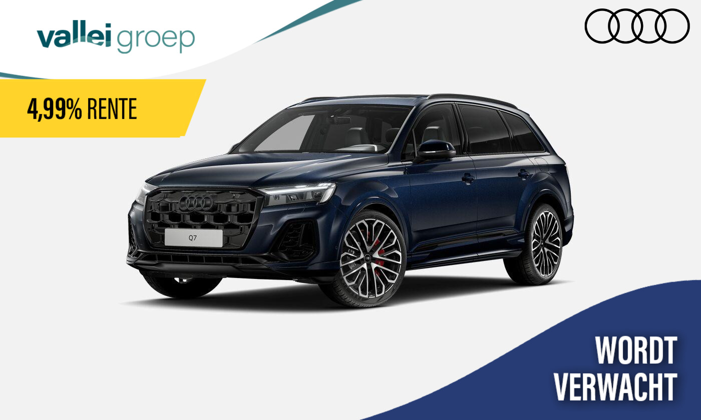 Audi Q7 Pro Line S 55 TFSI e 394 PK | Glazen panoramadak | Sportstoelen plus | B&O Premium 3d sound |