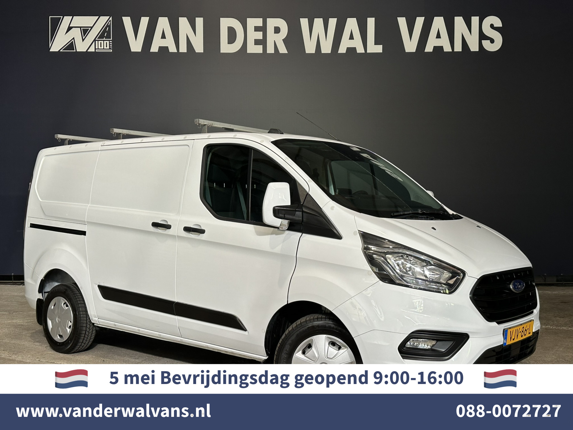 Ford Transit Custom 2.0 TDCI L1H1 Euro6 Airco | Camera | LED | Apple Carplay | Android Auto | 2500kg Trekhaak Cruisecontrol, Parkeersensoren, Verwarmde voorruit, Dakdragers, Bijrijdersbank