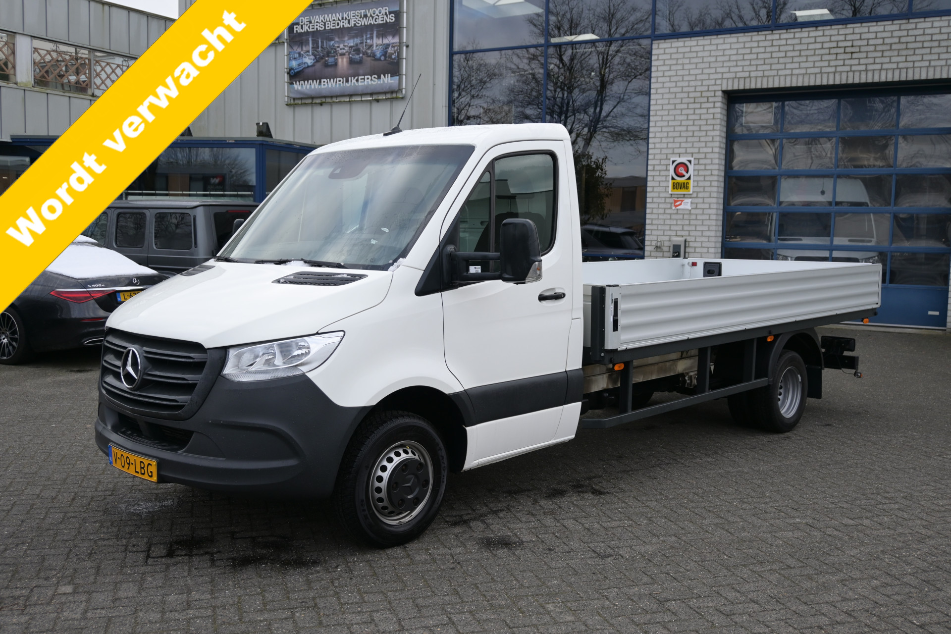 Mercedes-Benz Sprinter 514 CDI L3 Open laadbak Geveerde verwarmde stoel, MBUX met Apple Carplay / Android Auto