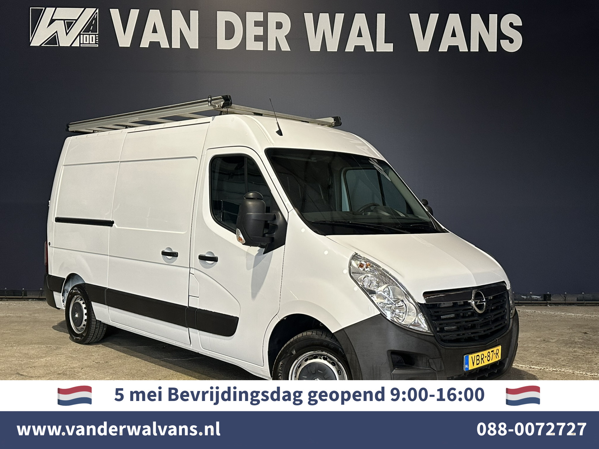 Opel Movano 2.3 CDTI 146pk L2H2 inrichting Euro6 Airco | Imperiaal | Omvormer | Camera | 2500kg Trekhaak Navigatie, Cruisecontrol, Trap, Parkeersensoren, Bijrijdersbank