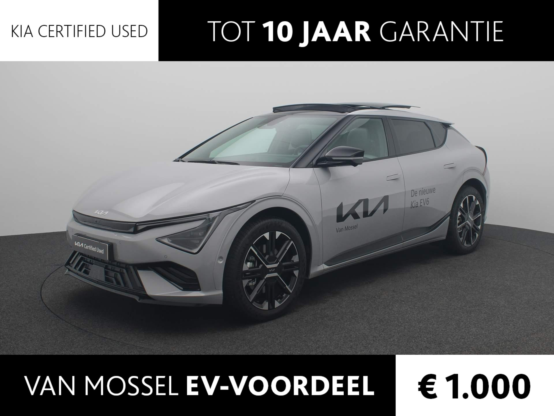 Kia EV6 GT-Line 84 kWh | Navigatie | Climate Control | Lm velgen | Parkeersensoren | Camera | DEMO | Vraag naar actuele KMS | Elk Klep | Glasdak