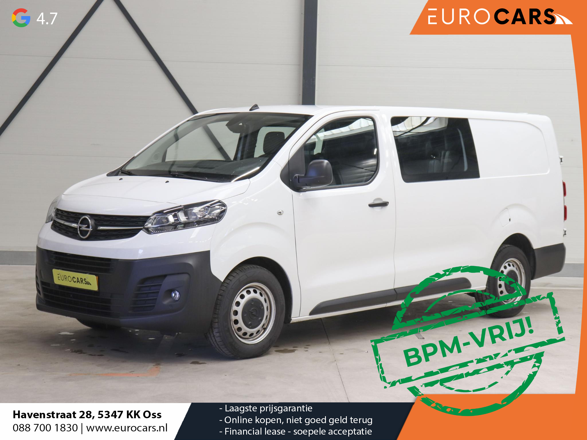 Opel Vivaro 2.0 CDTI 144pk L3H1 Dubbele Cabine Automaat 6p Navigatie Apple Carplay/Android Auto Cruise Control Trekhaak Parkeer sensoren #