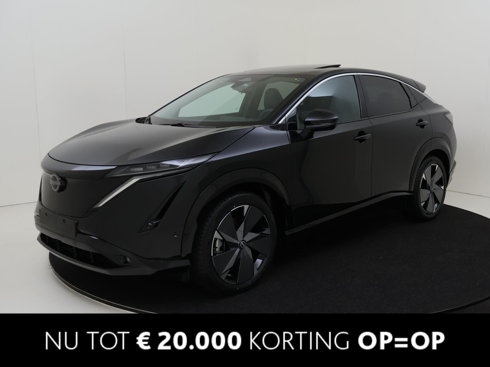 Nissan ARIYA 91 kWh - 240PK Evolve AUTOMAAT| Cruise/Climate Control| Electr verst best stoel  / Achterklep| 360 Camera | Navigatie |Panoramadak
