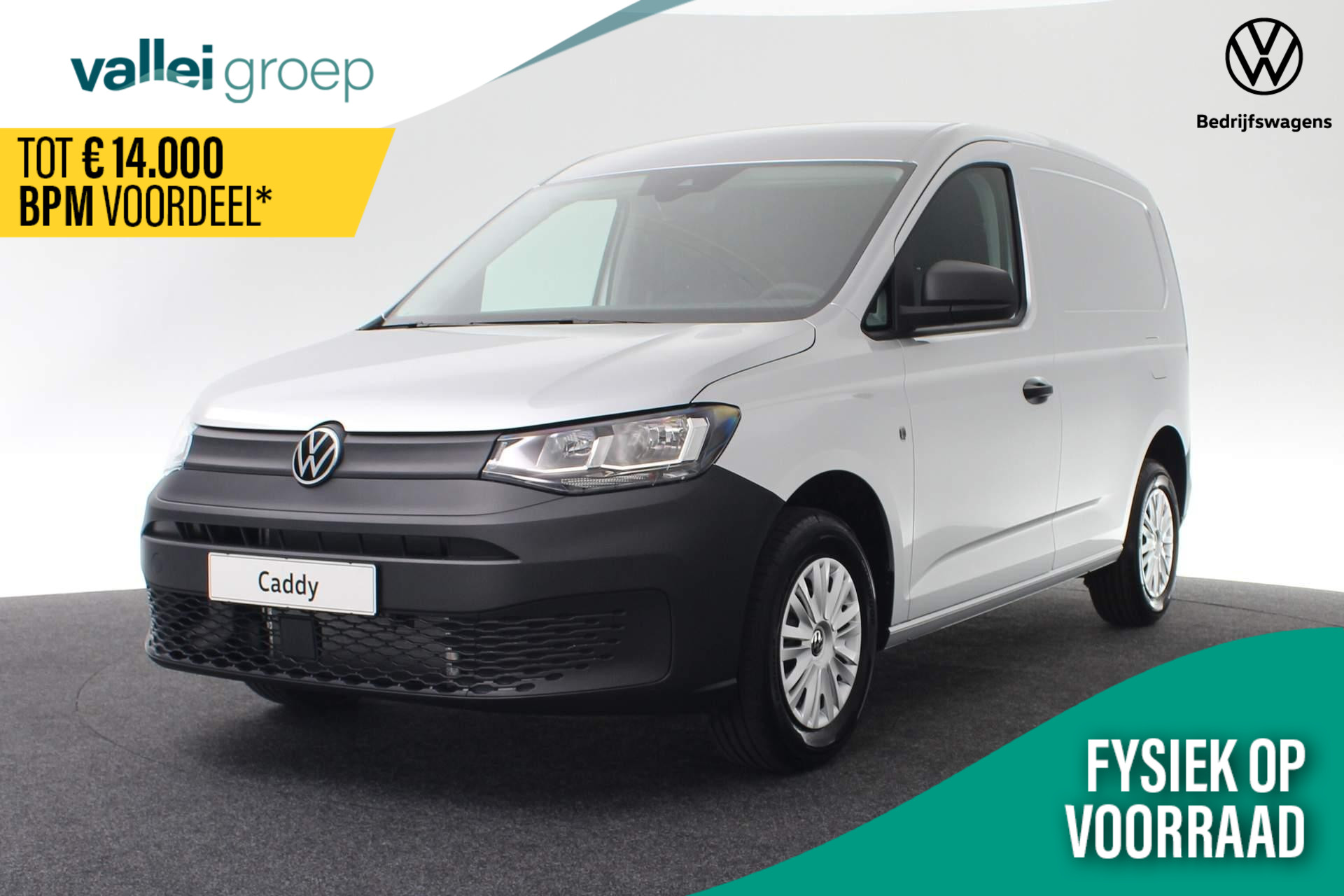 Volkswagen Caddy Bedrijfswagens Cargo Comfort 2.0 TDI EU6 75 kW (102 pk) 2755 mm 6 Volkswagen Bedrijfswagens Caddy Comfort 2.0 TDI EU6 75 kW (102 pk) 2755 mm 6 versnellingen handgeschakeld | Clima | Trekhaak | Lane Assist
