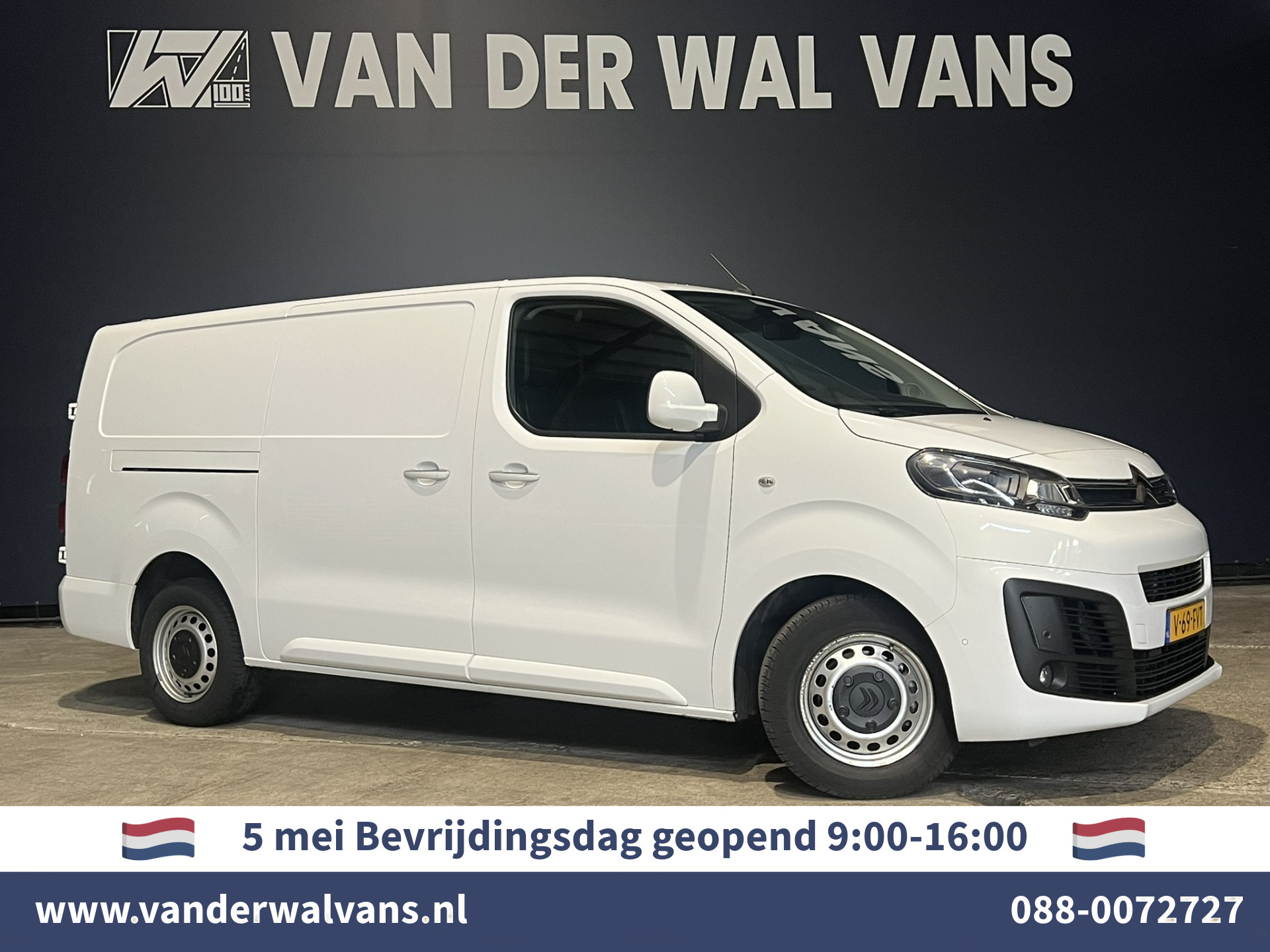 Citroën Jumpy 2.0 BlueHDI 123pk L3H1 Euro6 Airco | Camera | 2500kg Trekhaak | Apple Carplay | Android Auto Cruisecontrol, Parkeersensoren, Stoelverwarming, Bijrijdersbank