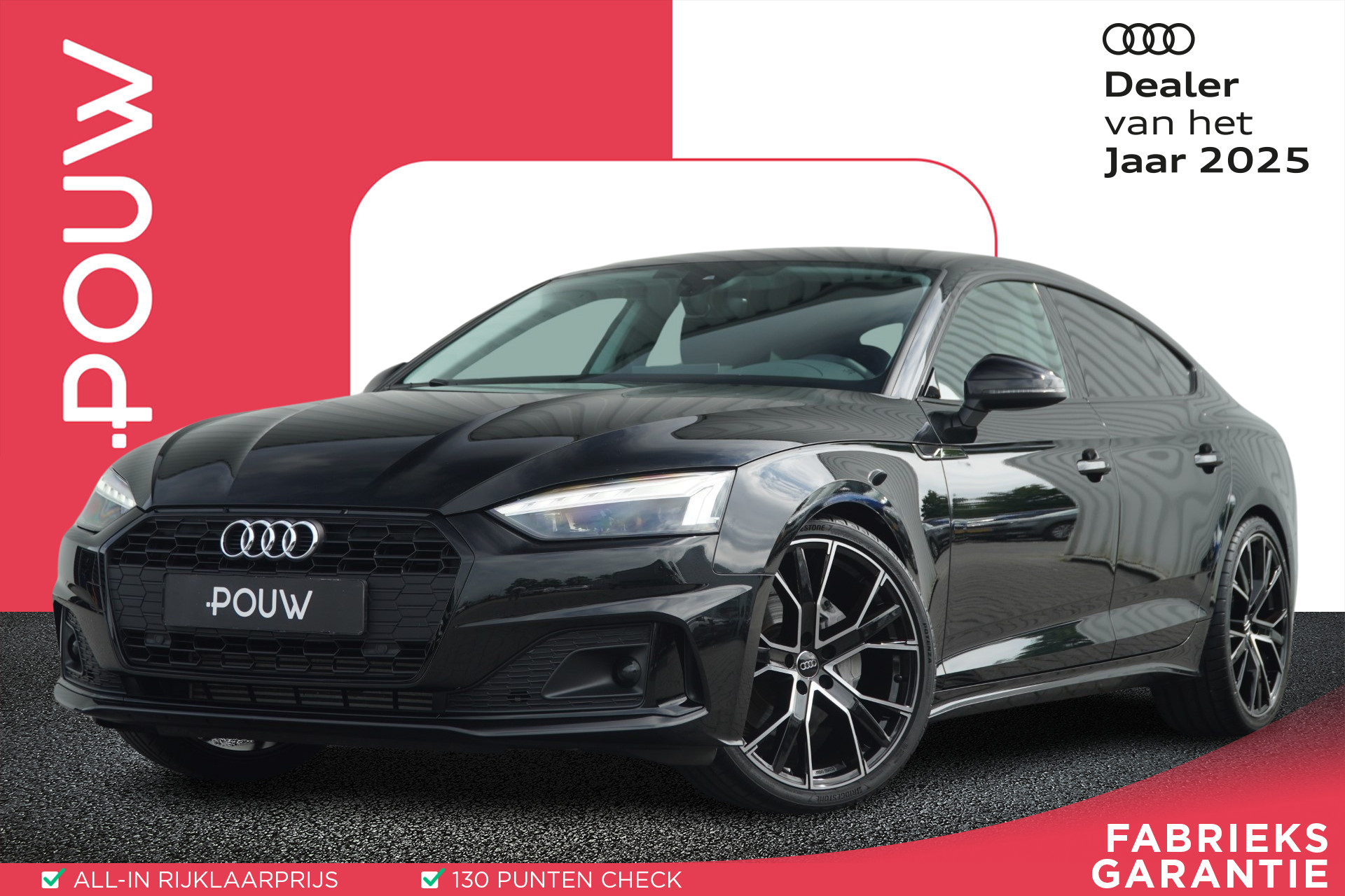 Audi A5 Sportback 40 TFSI 204pk S-tronic Advanced Edition | 20" Velgen | Sportstoelen | Navigatie