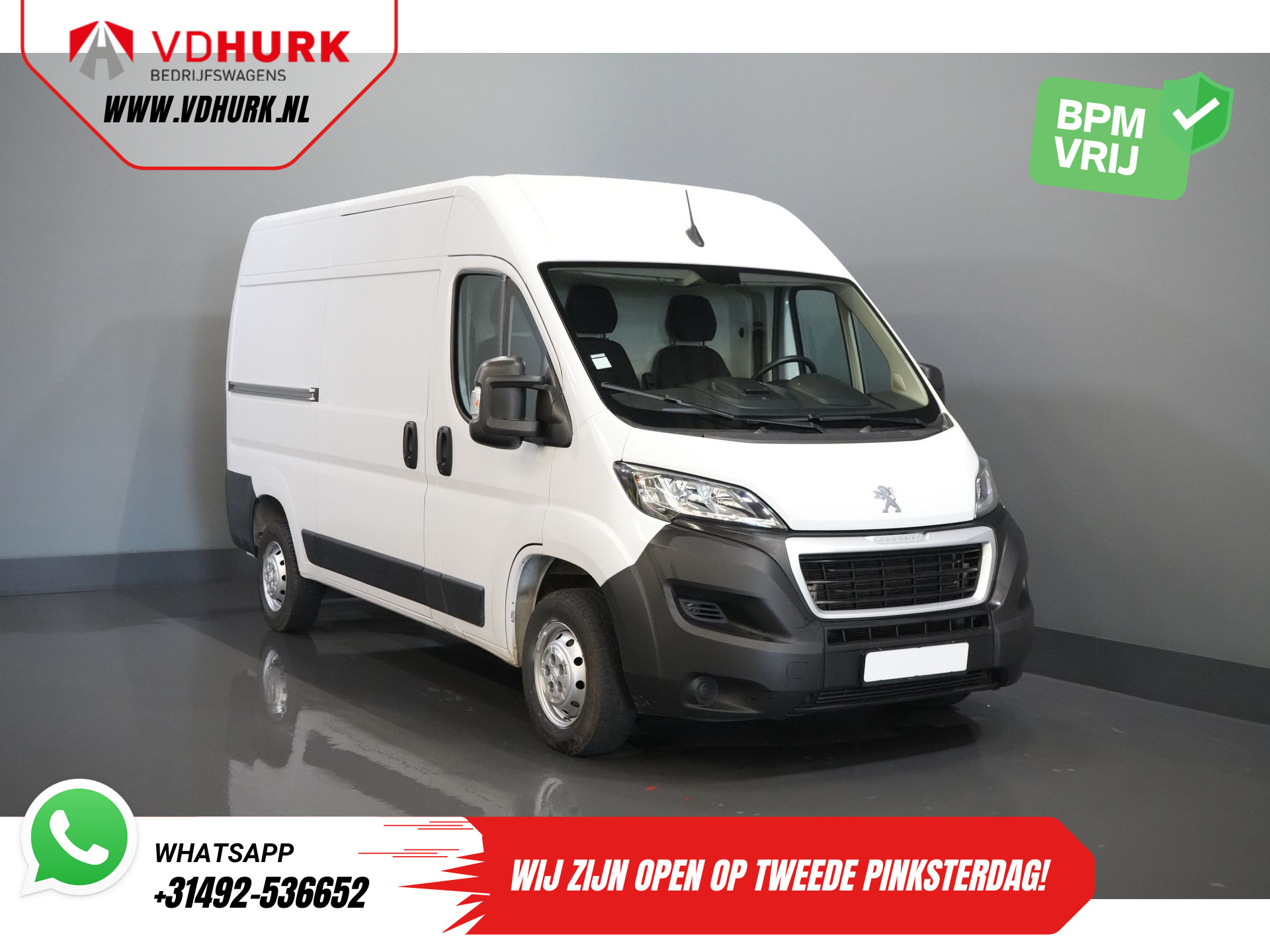 Peugeot Boxer 2.2 HDi 120 pk L2H2 BPM VRIJ! 2.5t Trekverm./ Navi/ PDC/ Cruise/ Airco
