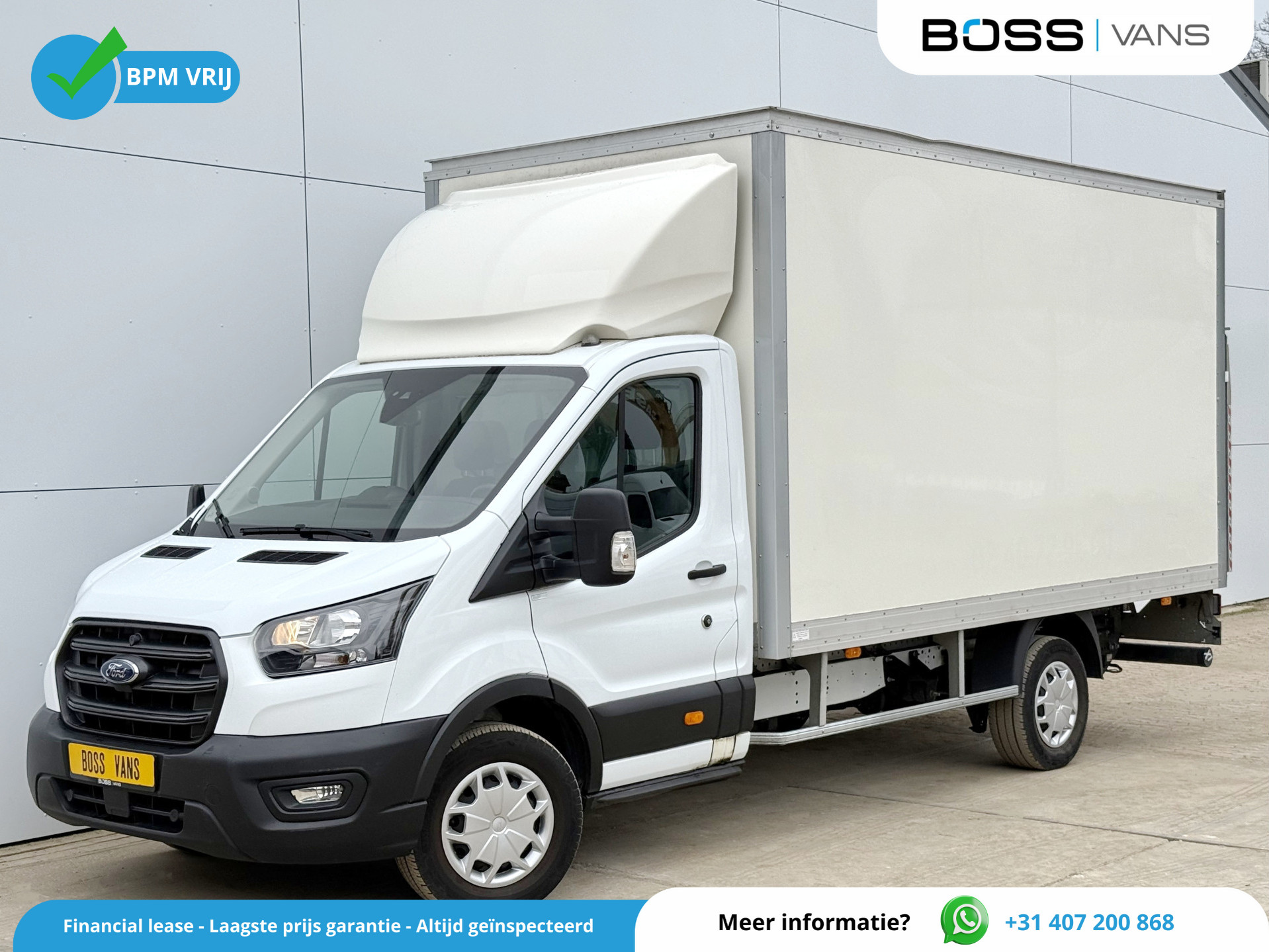 Ford Transit 130pk Laadklep Airco Cruise Control Bakwagen Meubelbak Koffer