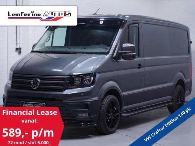 Volkswagen Crafter 2.0 TDI 140 pk L3H2 DSG Aut. Edition 19" LMV Navi, Camera, V+A Spoiler, Treeplanken, PDC V+A, BPM Vrij, 3-Zits