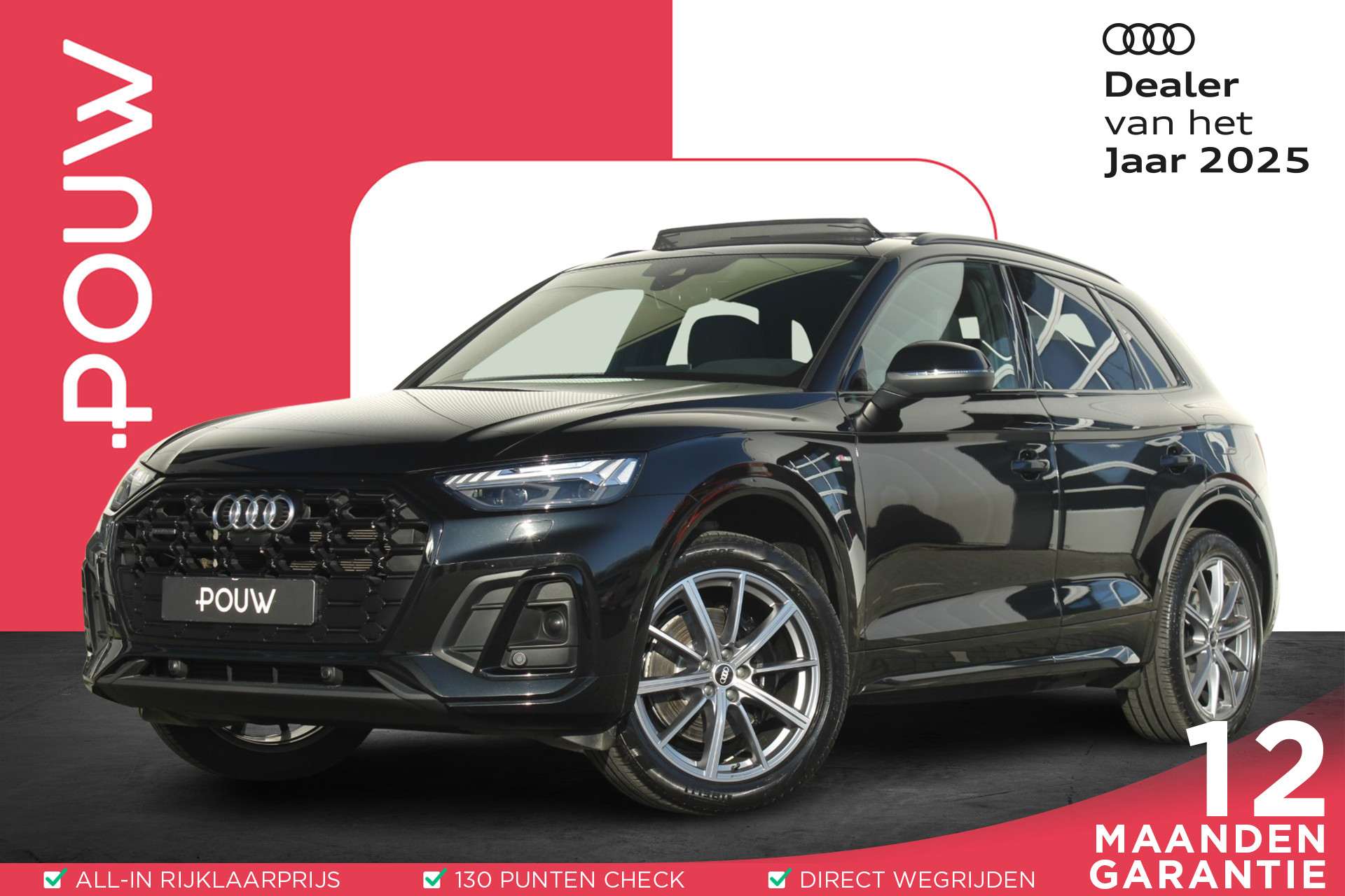 Audi Q5 50 TFSIe 299pk S Edition | Panoramadak | Keyless | Apple Carplay /Anroid Auto | 360 camera | Dodehoeksensor